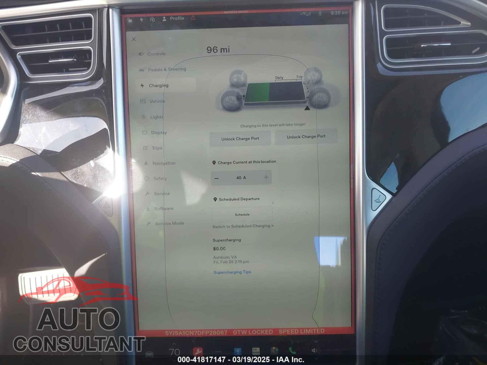 TESLA MODEL S 2013 - 5YJSA1CN7DFP28067