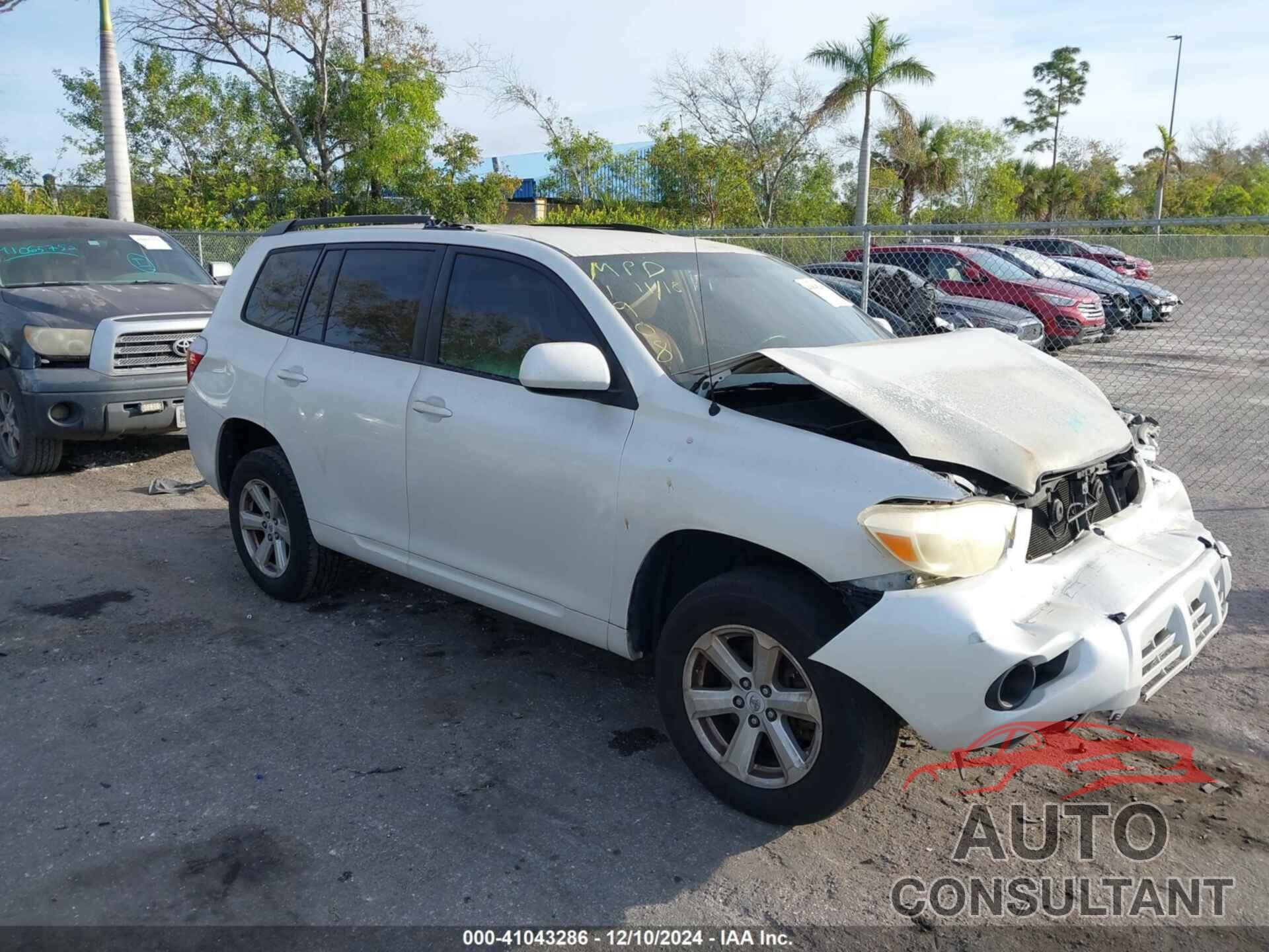 TOYOTA HIGHLANDER 2009 - JTEDA41A892001908