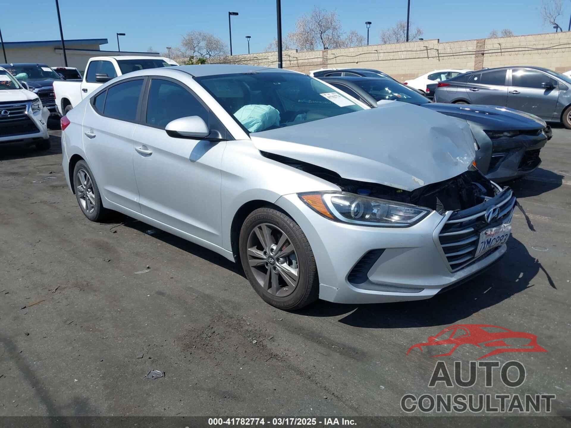 HYUNDAI ELANTRA 2017 - 5NPD84LF9HH177727