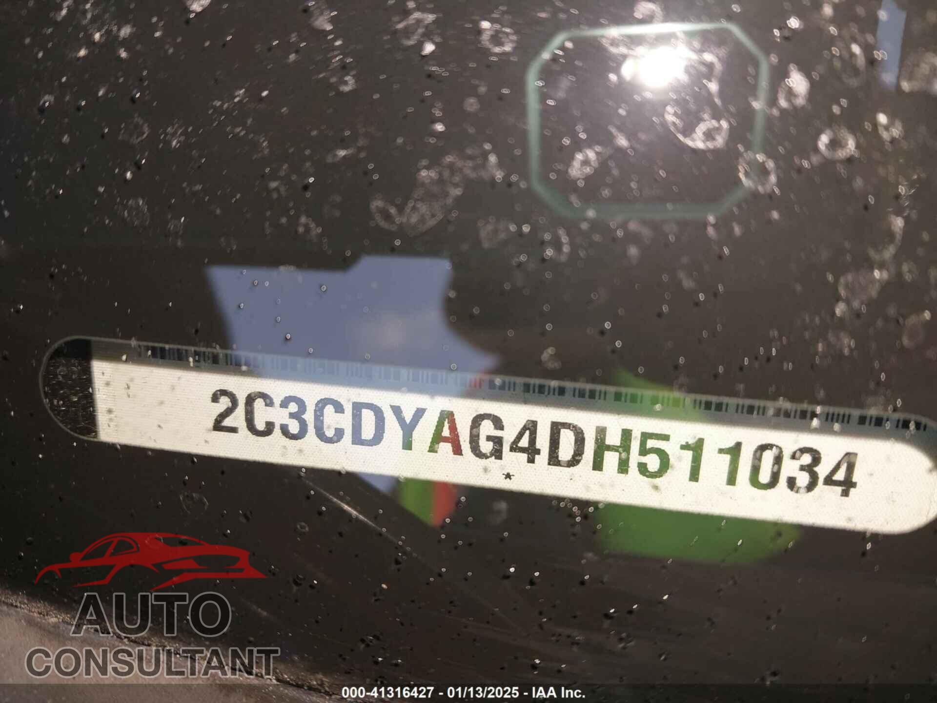 DODGE CHALLENGER 2013 - 2C3CDYAG4DH511034