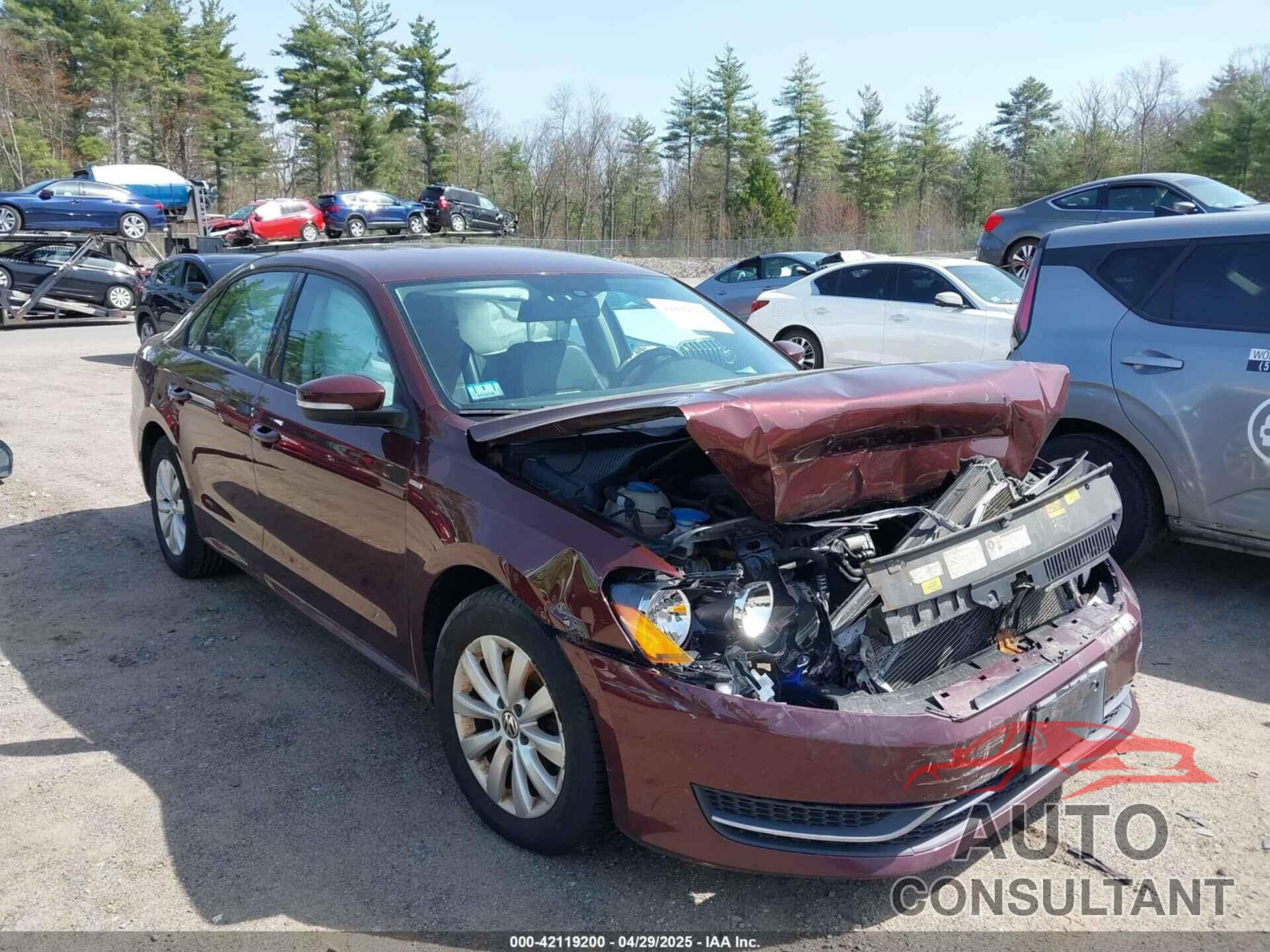VOLKSWAGEN PASSAT 2014 - 1VWAT7A39EC102512