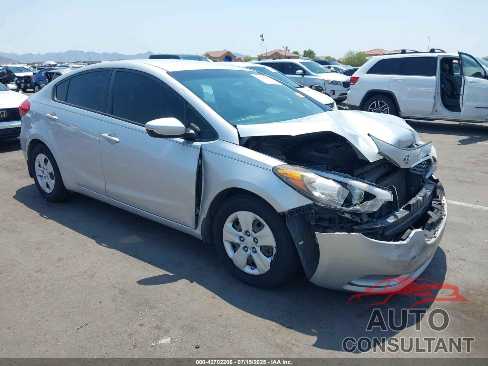 KIA FORTE 2016 - KNAFK4A60G5500538