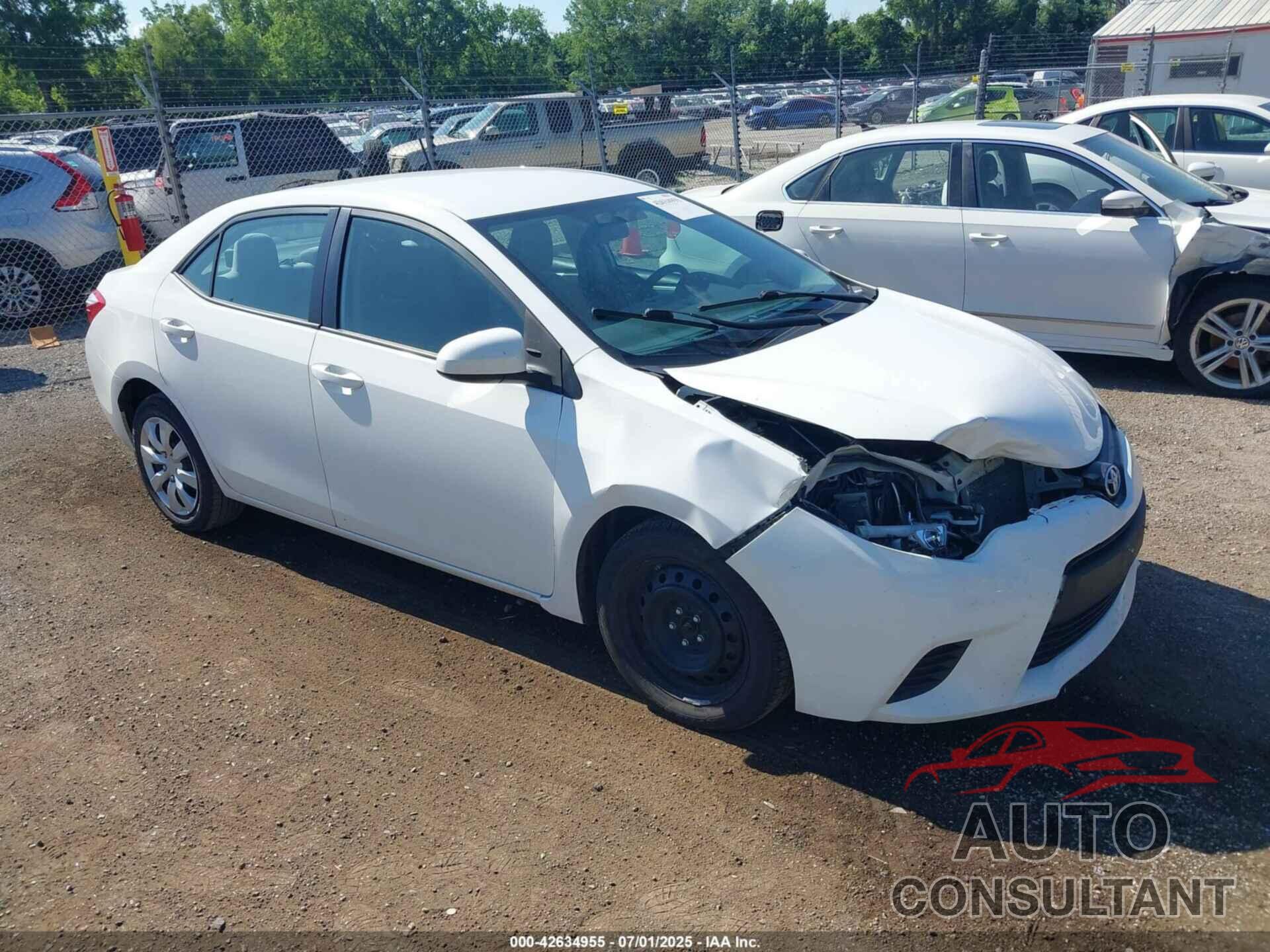 TOYOTA COROLLA 2014 - 5YFBURHE2EP089570