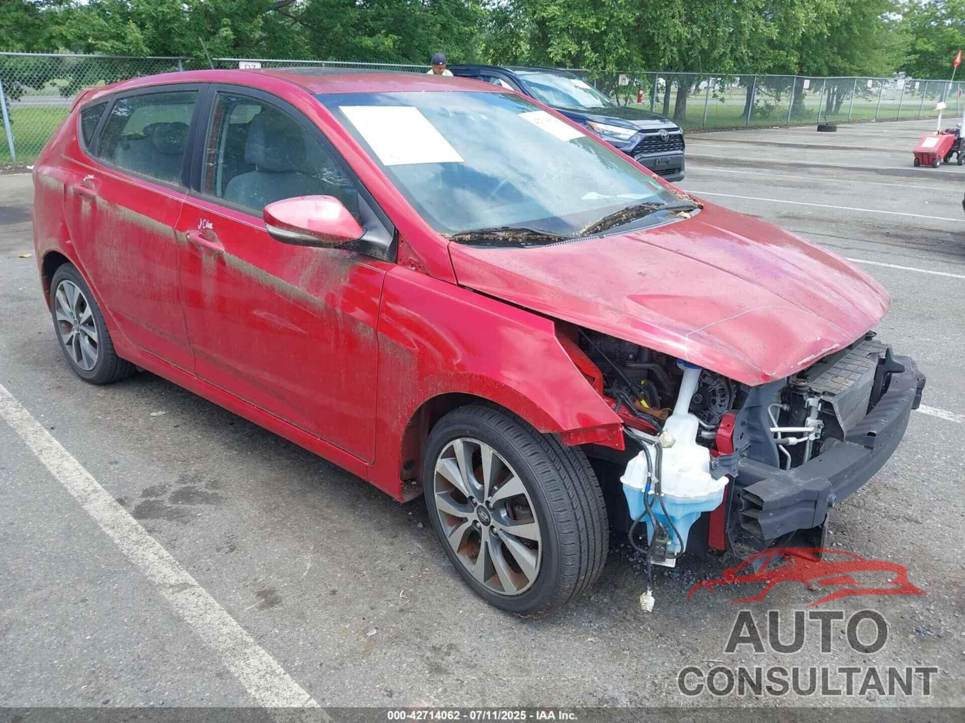 HYUNDAI ACCENT 2015 - KMHCU5AE8FU229578