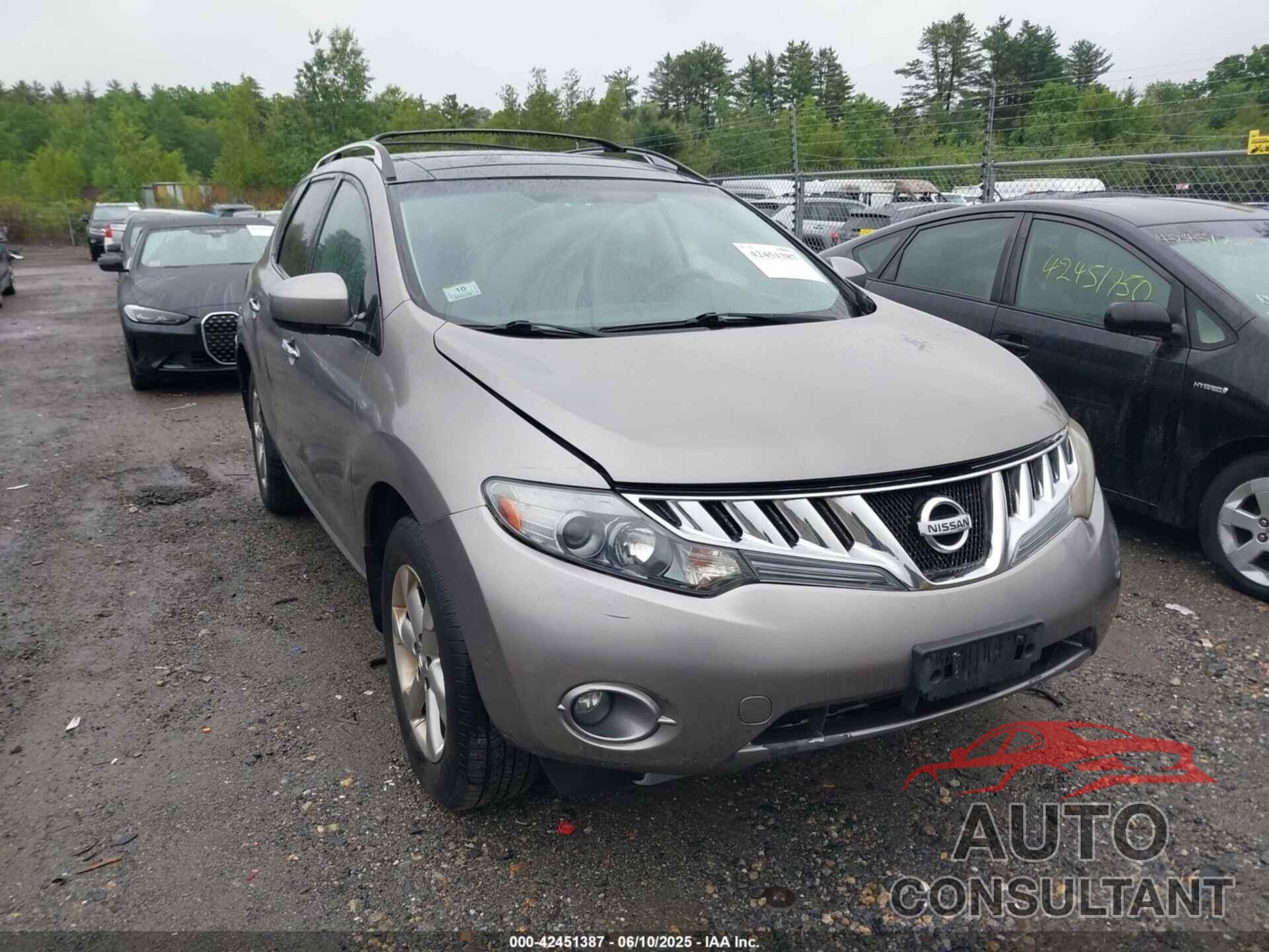 NISSAN MURANO 2010 - JN8AZ1MWXAW131454