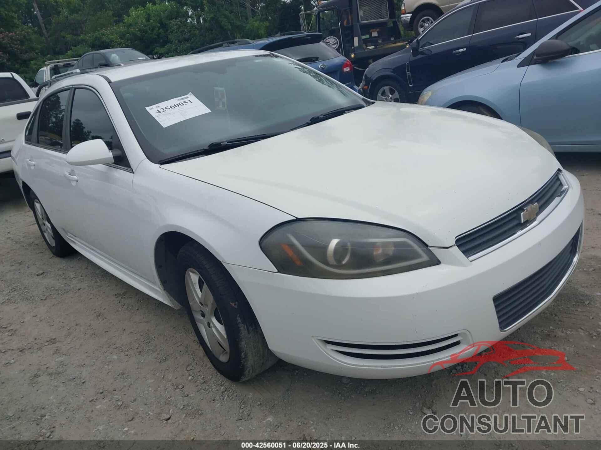 CHEVROLET IMPALA 2010 - 2G1WA5EK1A1263949