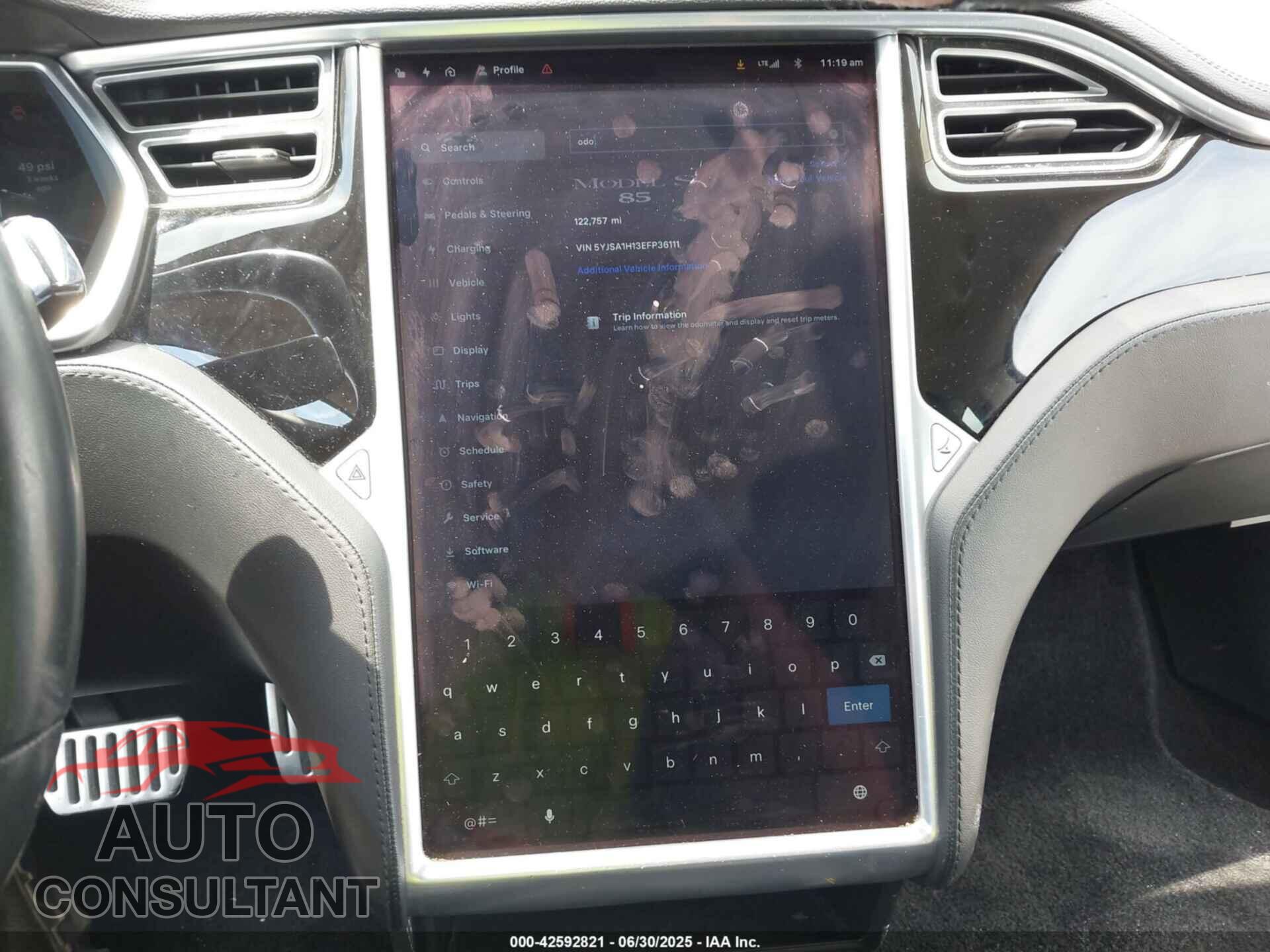 TESLA MODEL S 2014 - 5YJSA1H13EFP36111