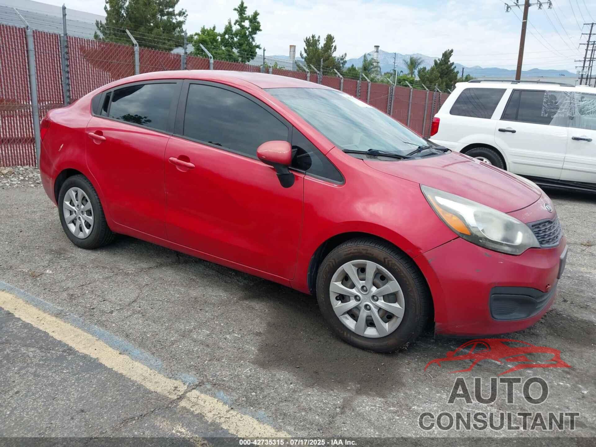 KIA RIO 2013 - KNADM4A37D6098997