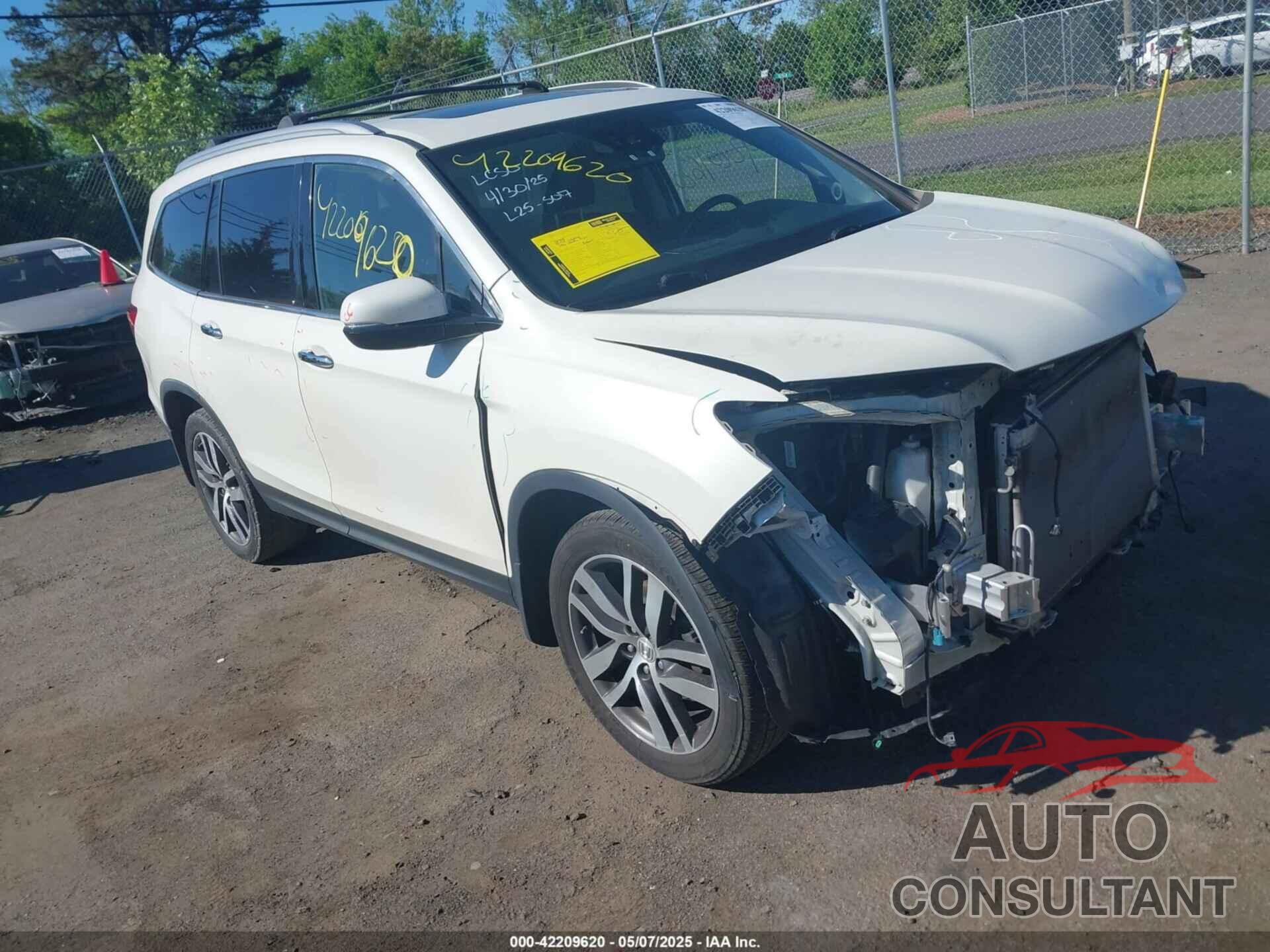 HONDA PILOT 2016 - 5FNYF6H07GB126330