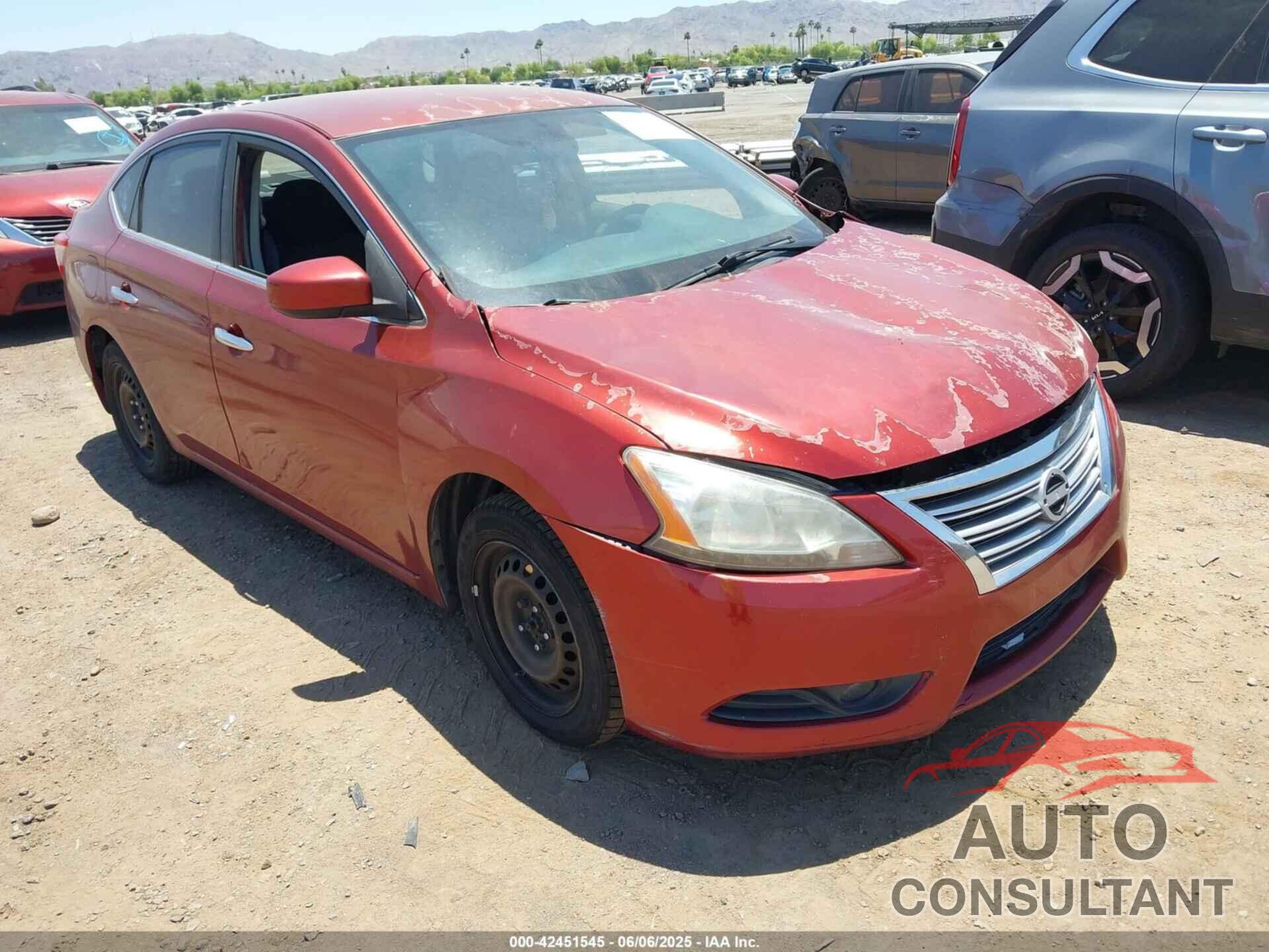 NISSAN SENTRA 2015 - 3N1AB7APXFY317353