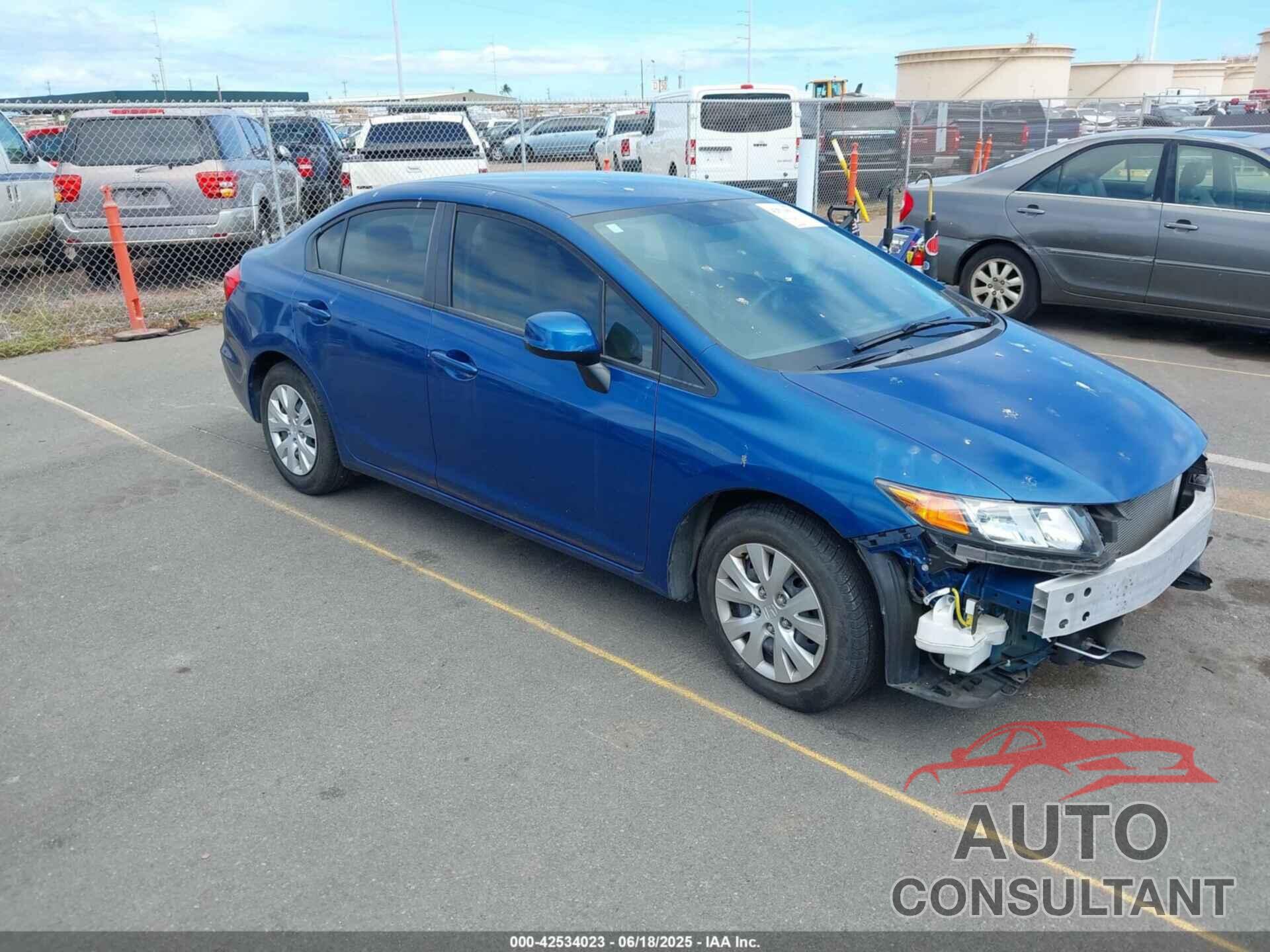 HONDA CIVIC 2012 - 2HGFB2F59CH540290