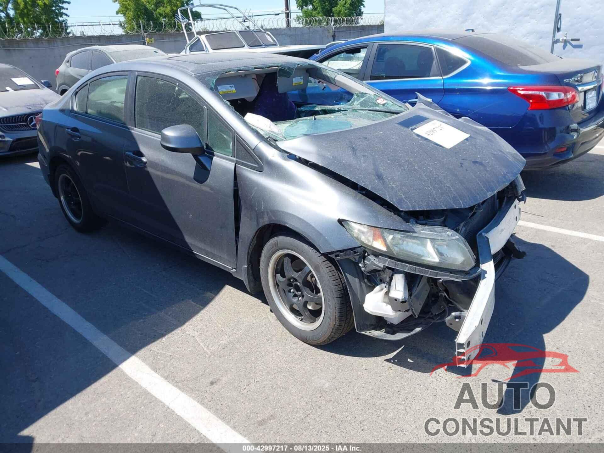 HONDA CIVIC 2013 - 19XFB2F86DE213495