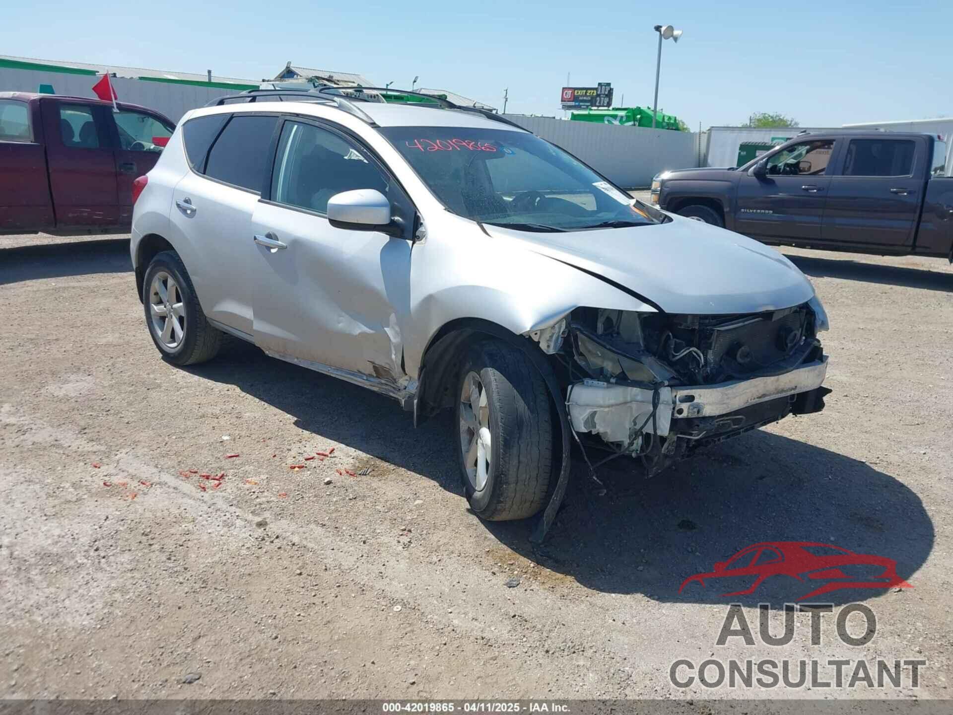 NISSAN MURANO 2010 - JN8AZ1MU1AW007068