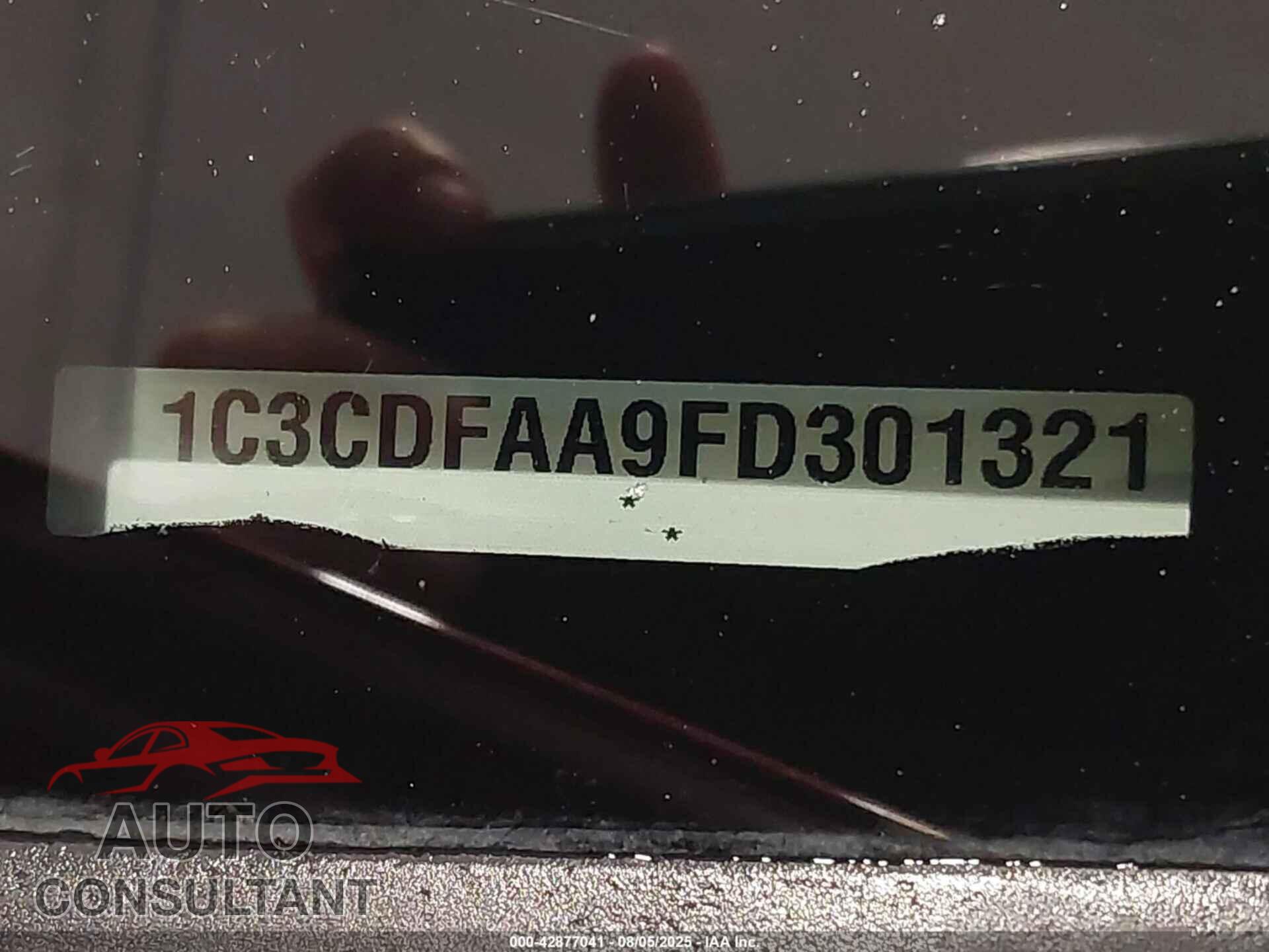 DODGE DART 2015 - 1C3CDFAA9FD301321