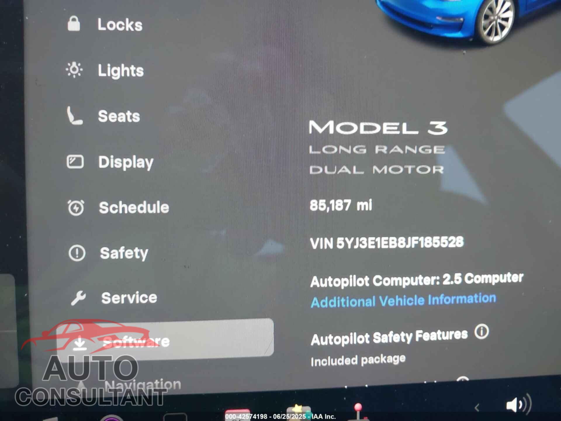 TESLA MODEL 3 2018 - 5YJ3E1EB8JF185528