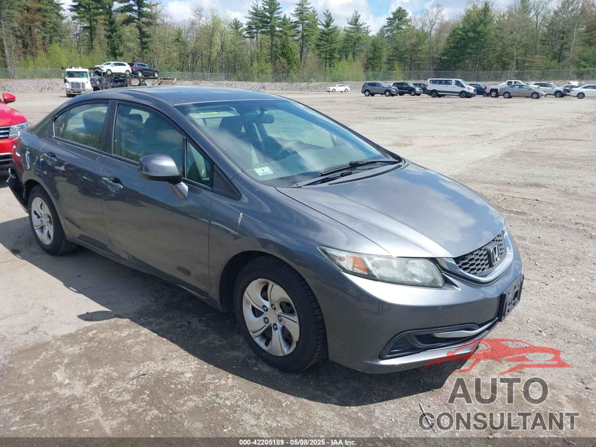 HONDA CIVIC 2013 - 19XFB2F55DE266873