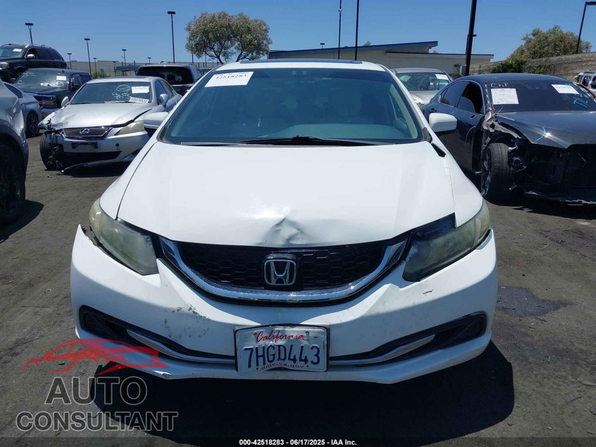 HONDA CIVIC 2014 - 19XFB2F8XEE271207