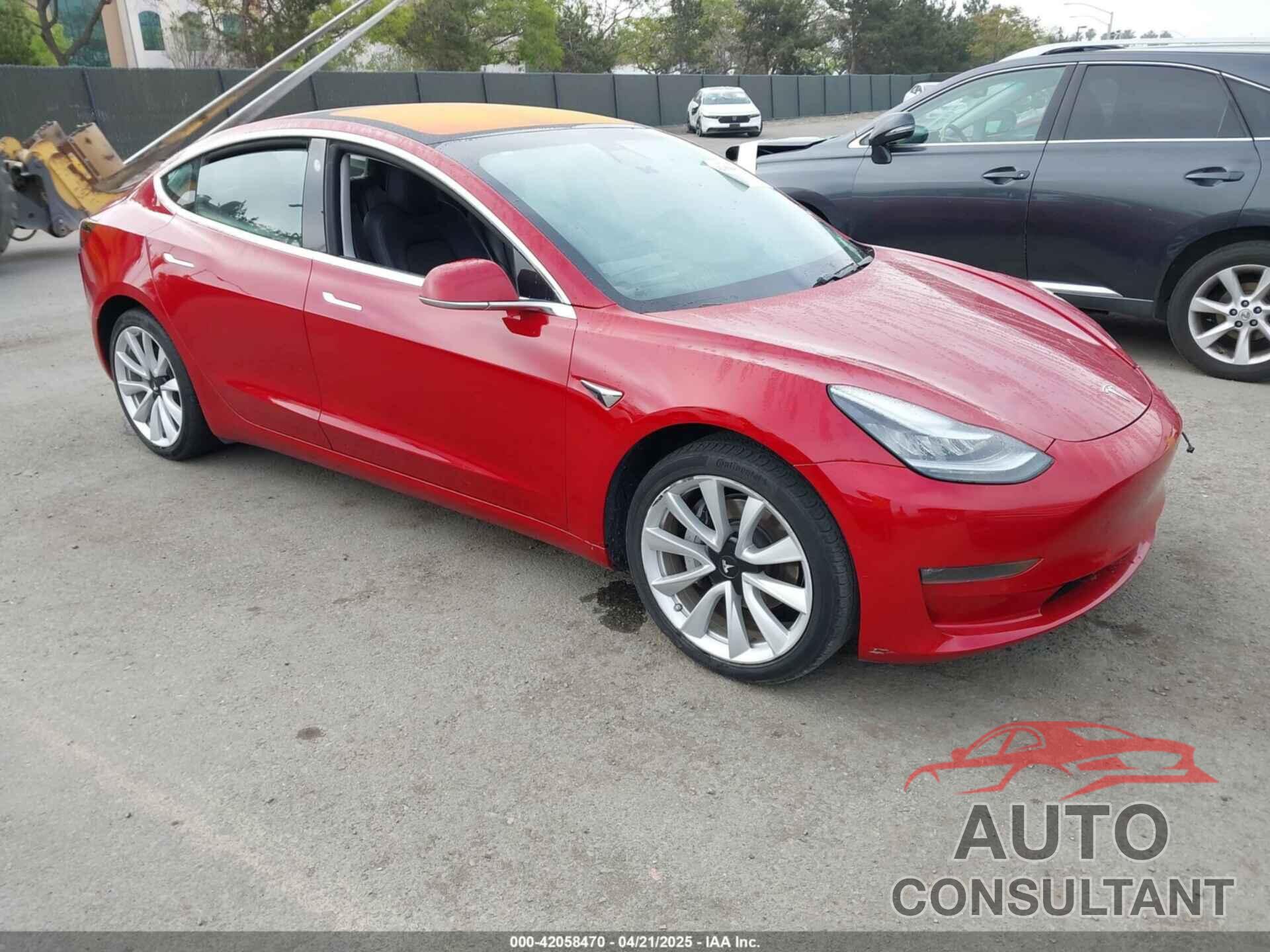 TESLA MODEL 3 2018 - 5YJ3E1EA8JF001938