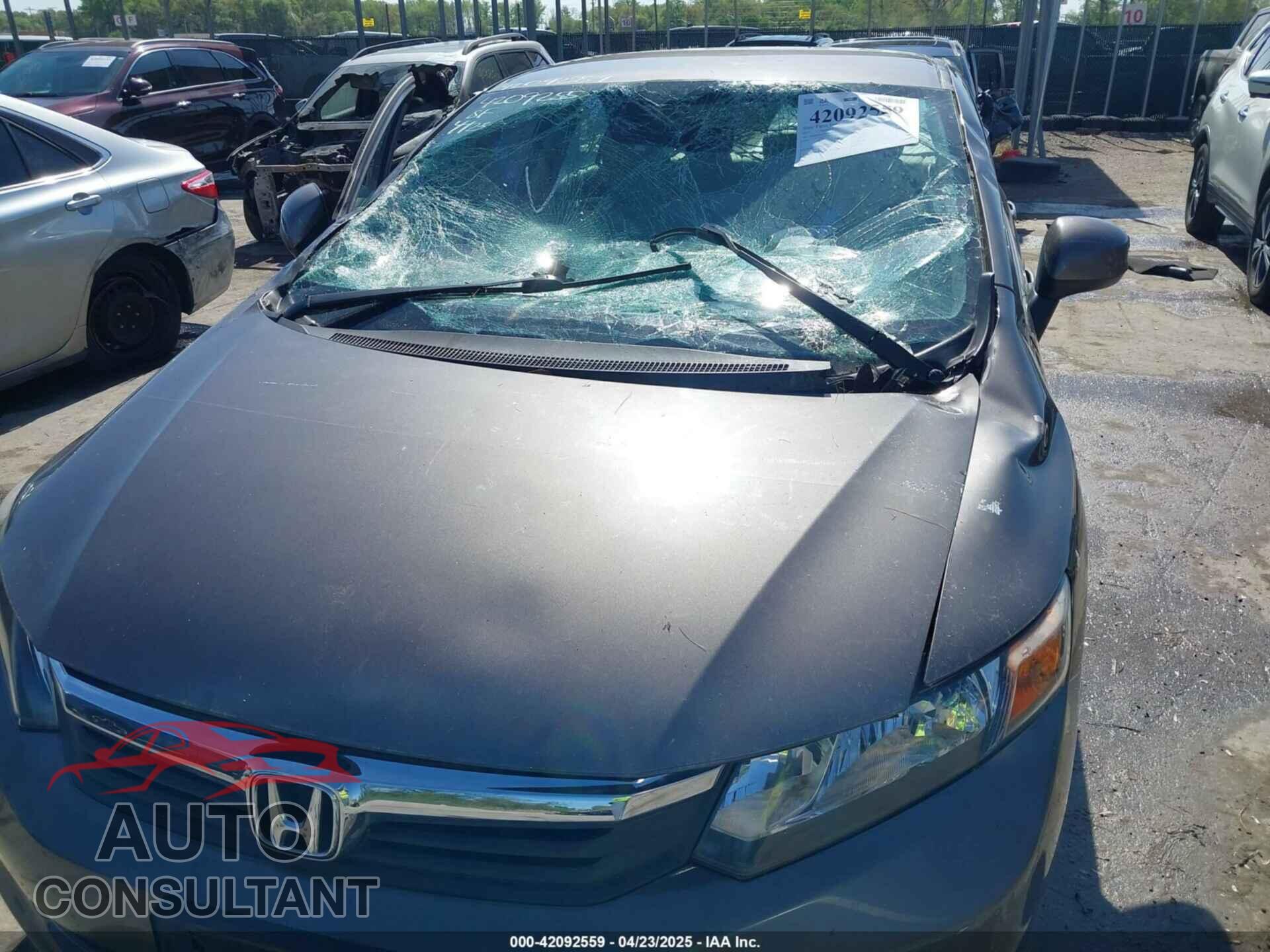 HONDA CIVIC 2012 - 19XFB2F52CE348431