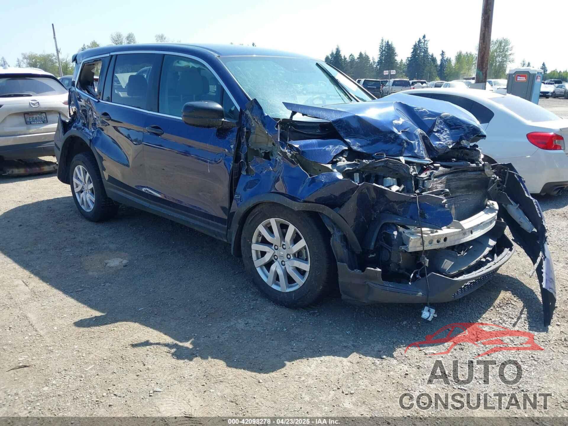 HONDA PILOT 2019 - 5FNYF6H16KB089983