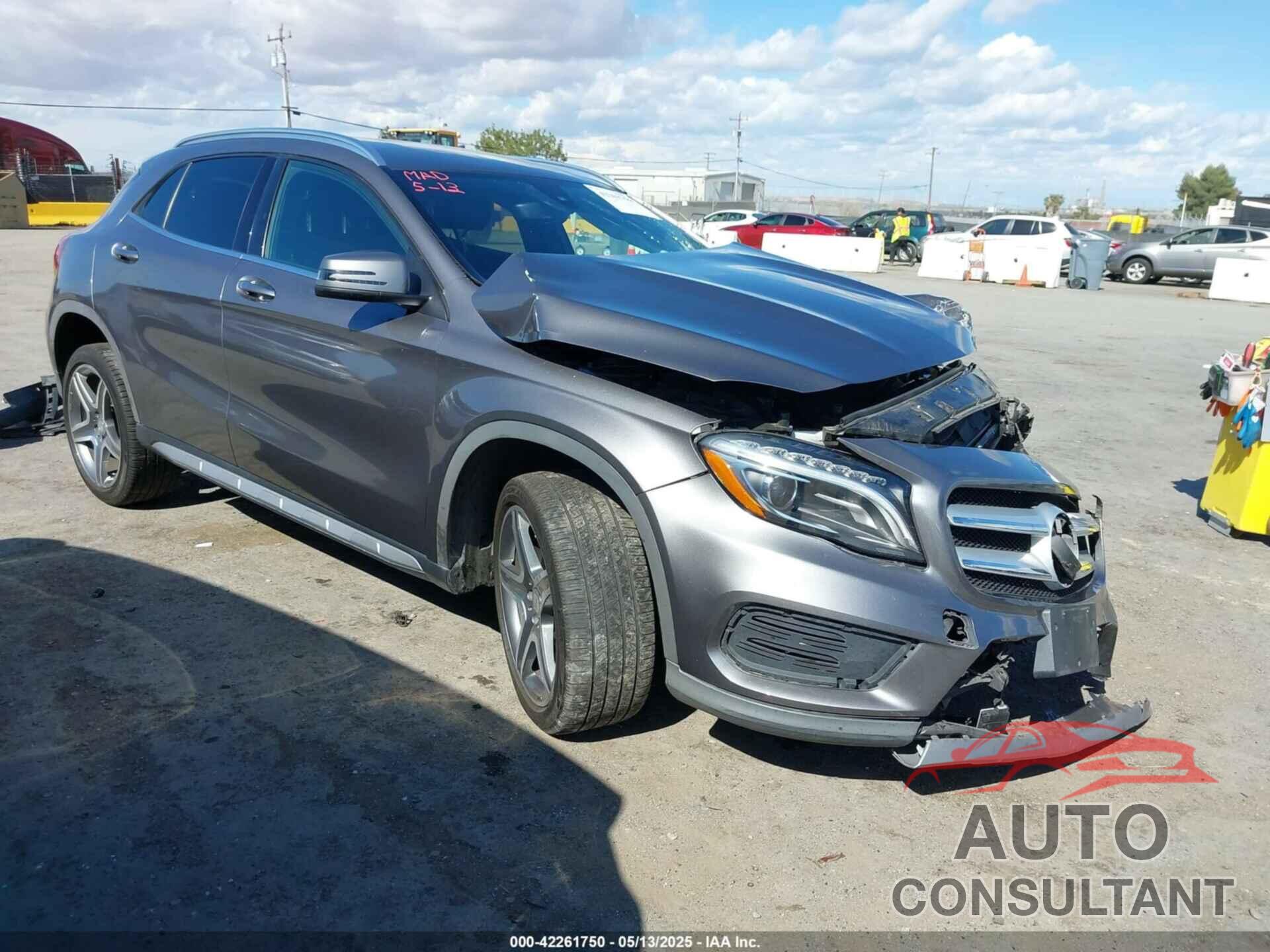 MERCEDES-BENZ GLA 250 2016 - WDCTG4EB5GJ211722
