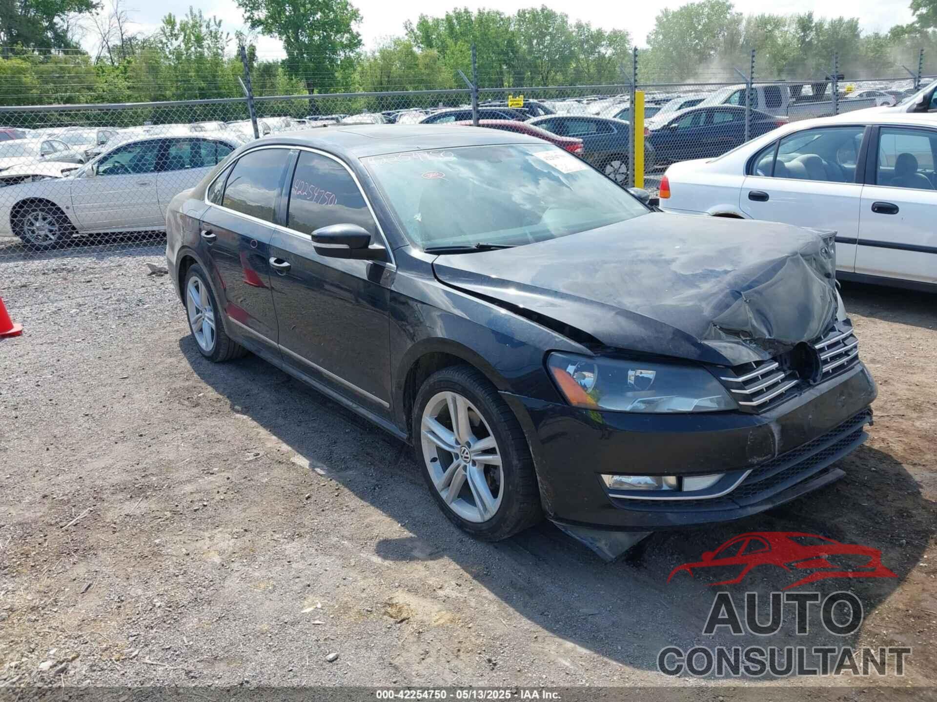 VOLKSWAGEN PASSAT 2013 - 1VWCN7A39DC103967