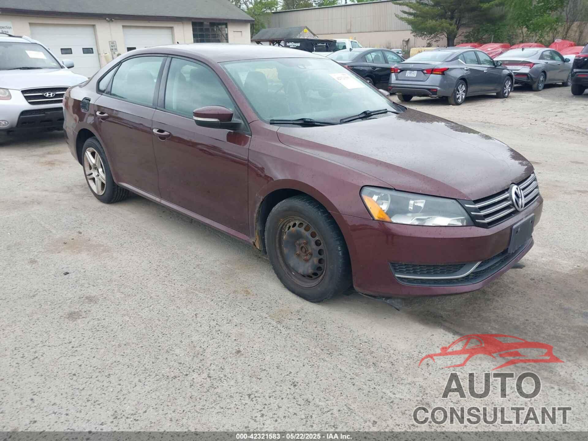 VOLKSWAGEN PASSAT 2013 - 1VWAP7A34DC065484