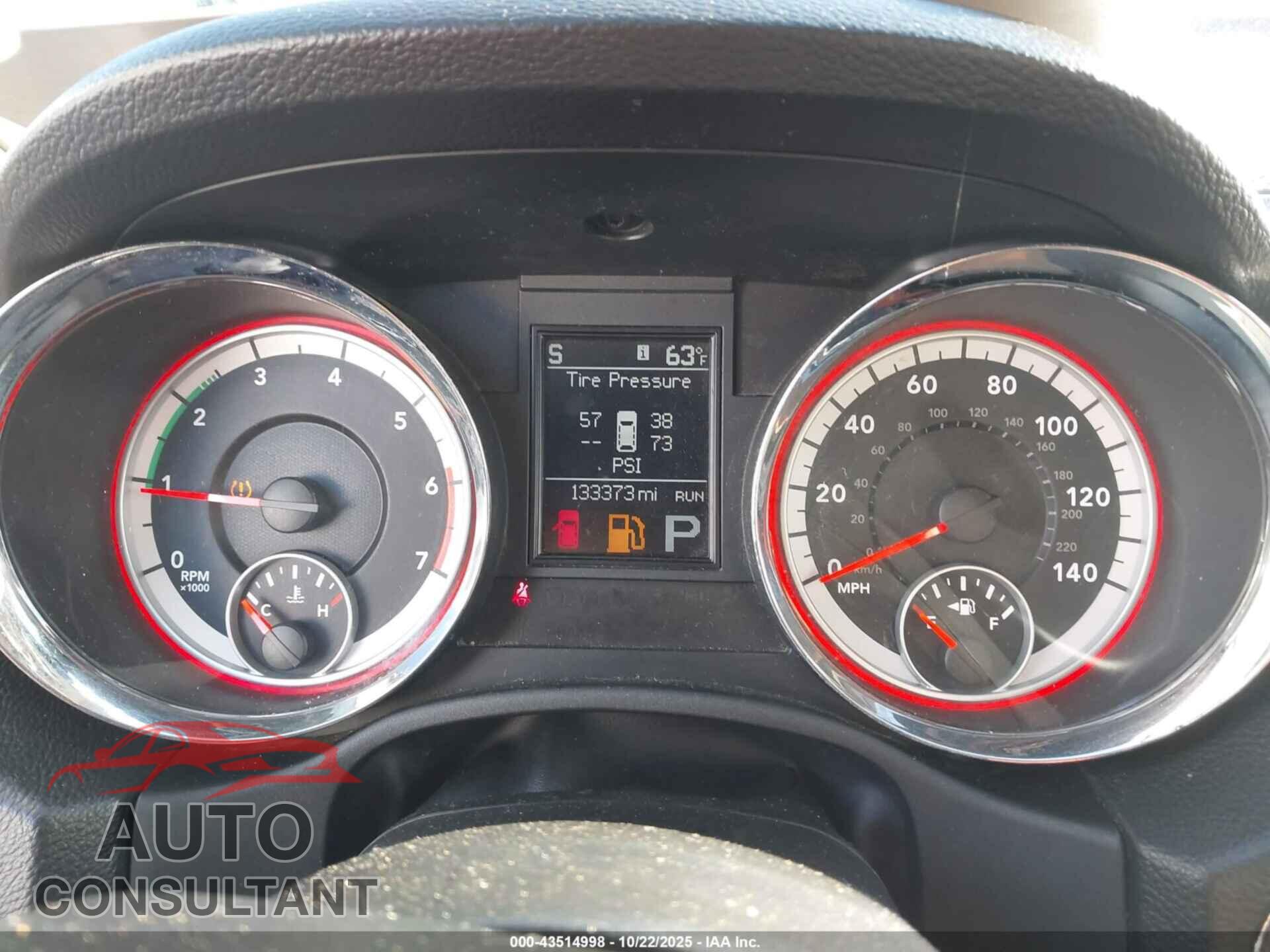 DODGE DURANGO 2012 - 1C4SDJET0CC331072