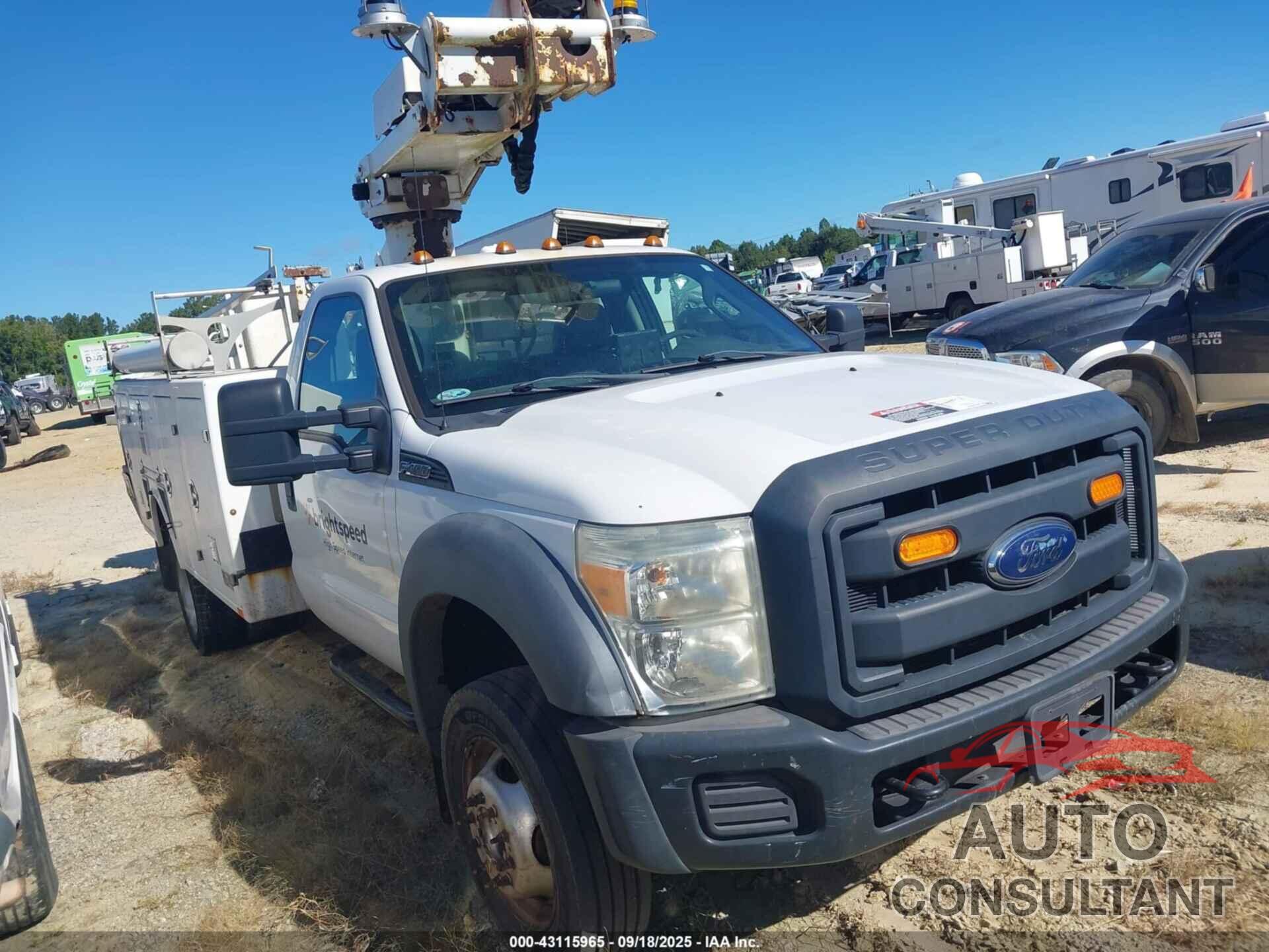 FORD F-450 CHASSIS 2012 - 1FDUF4GY4CED19410