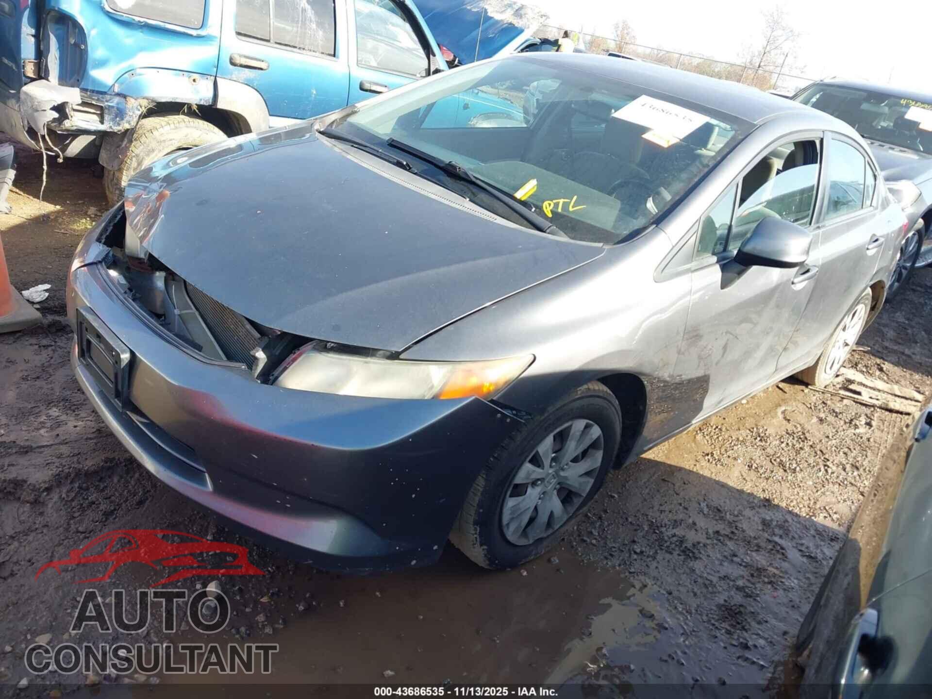 HONDA CIVIC 2012 - 2HGFB2F5XCH320947