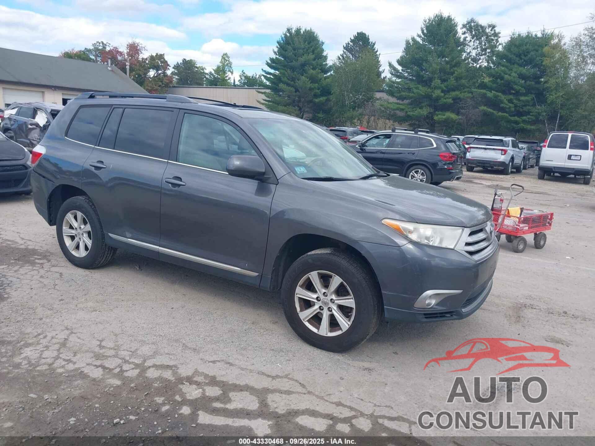 TOYOTA HIGHLANDER 2012 - 5TDBK3EH0CS140053