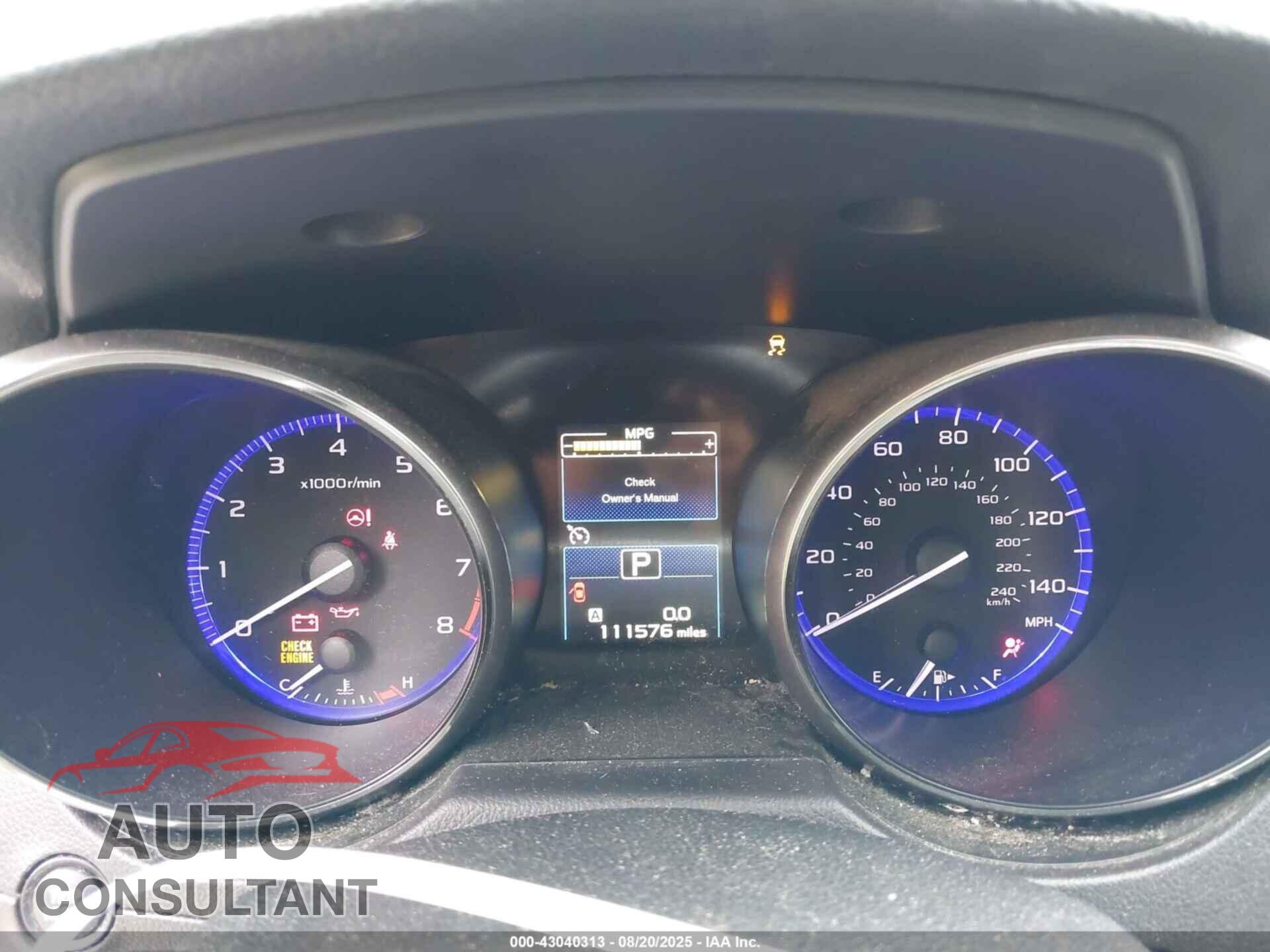 SUBARU OUTBACK 2017 - 4S4BSADC6H3242259