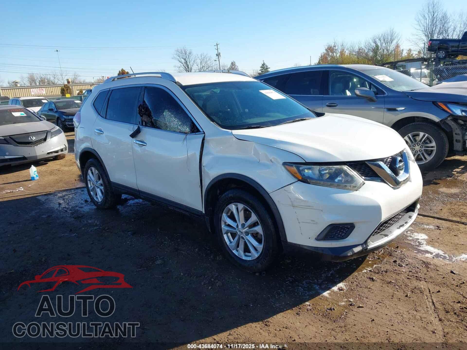NISSAN ROGUE 2016 - KNMAT2MVXGP725393