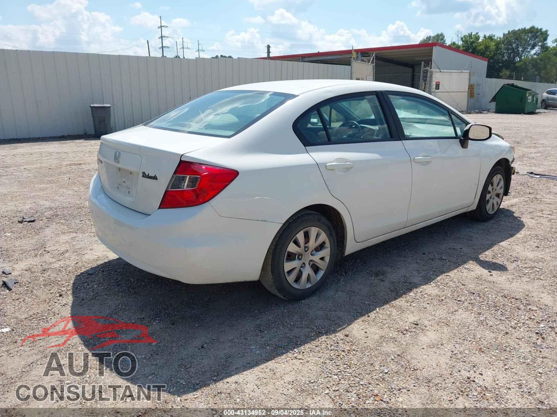 HONDA CIVIC 2012 - 2HGFB2F5XCH521683