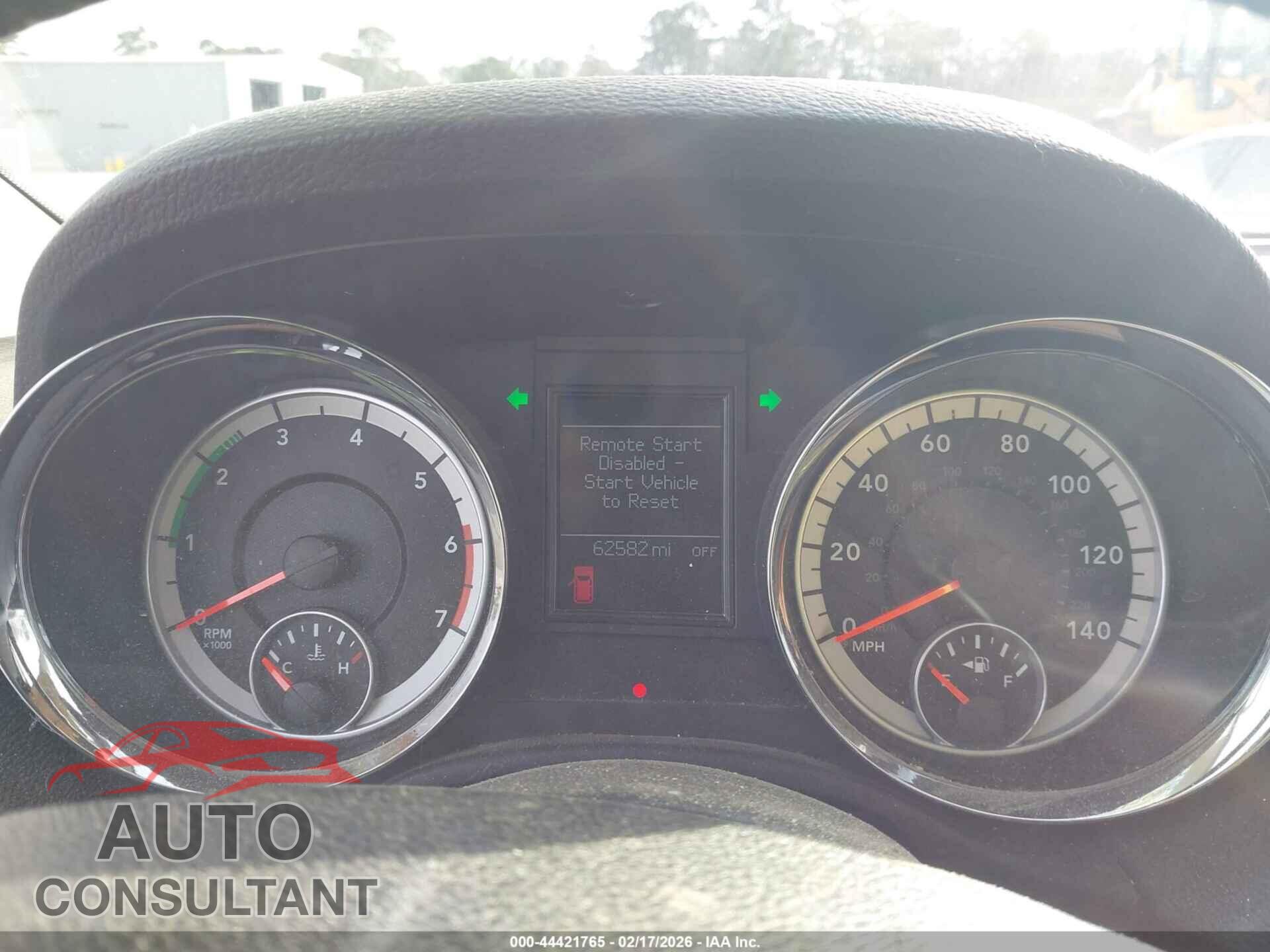 DODGE DURANGO 2012 - 1C4SDHET5CC144466