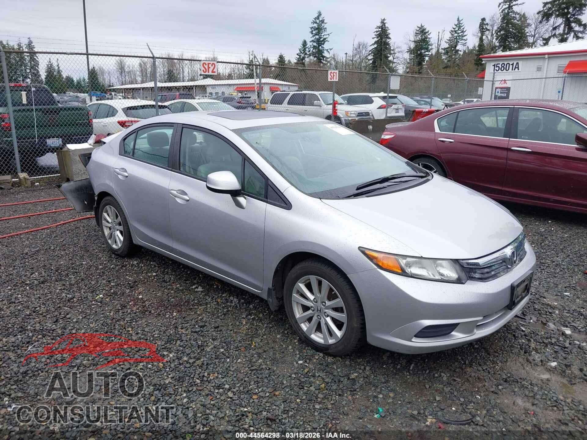 HONDA CIVIC 2012 - 19XFB2F87CE320375