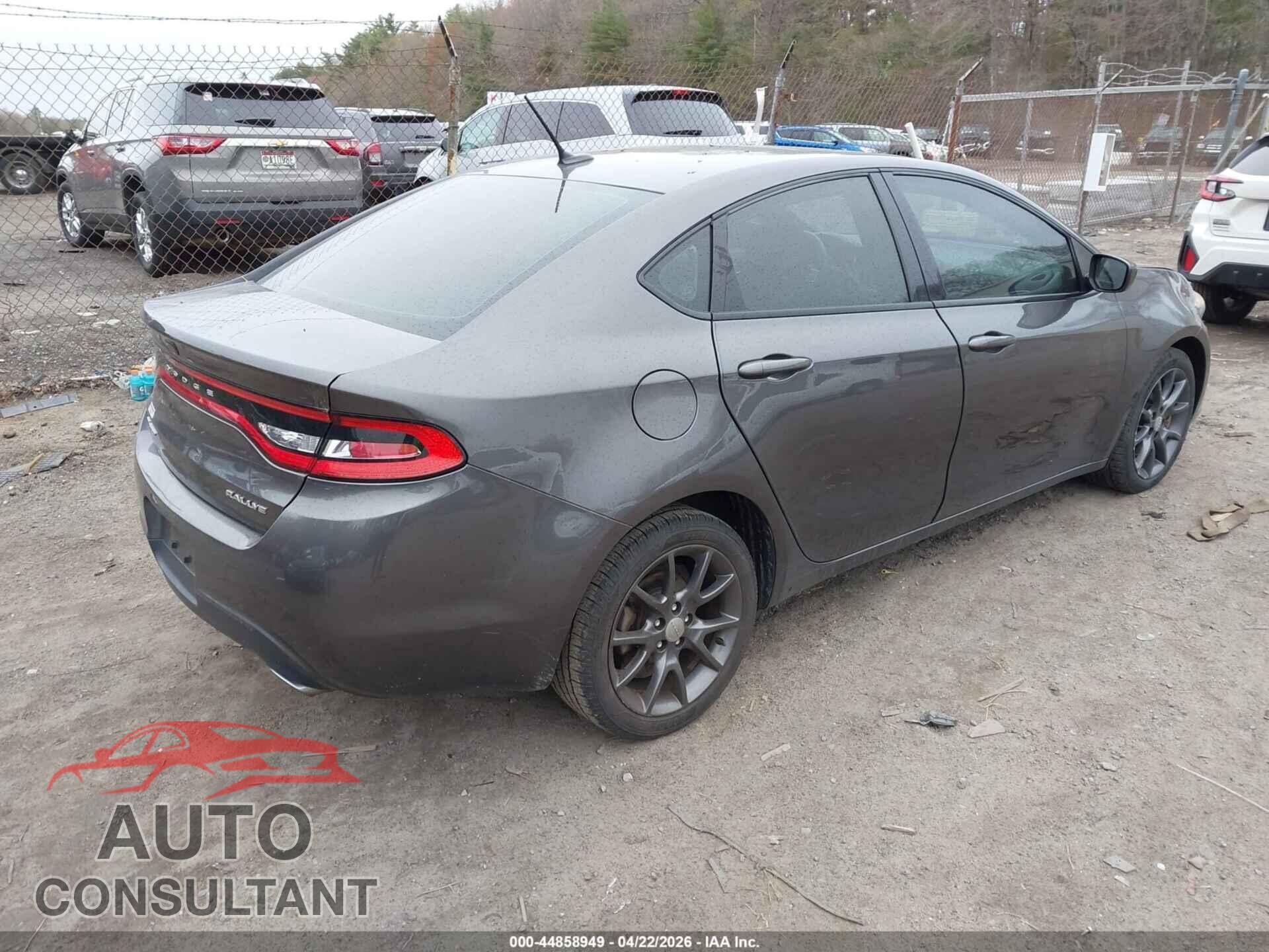 DODGE DART 2015 - 1C3CDFBB5FD346506