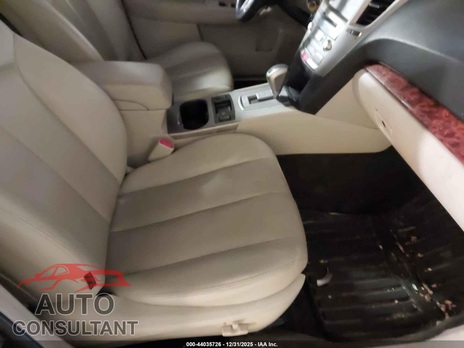 SUBARU OUTBACK 2012 - 4S4BRBLC6C3276357