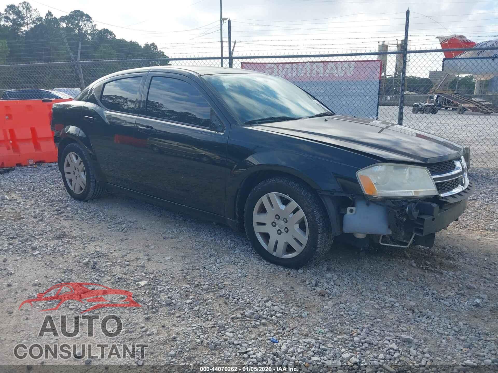 DODGE AVENGER 2012 - 1C3CDZAB1CN211614