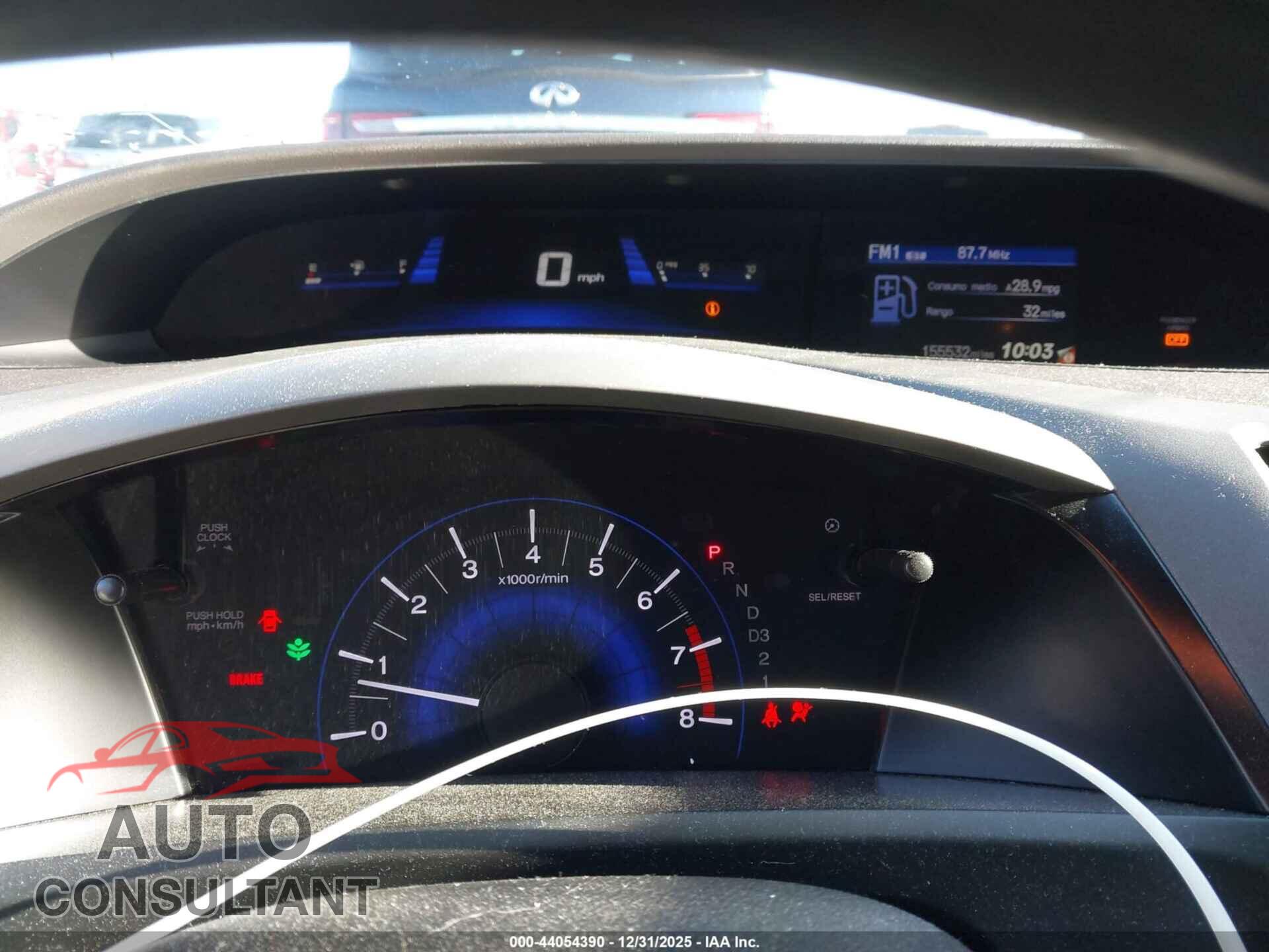 HONDA CIVIC 2012 - 19XFB2F57CE098376