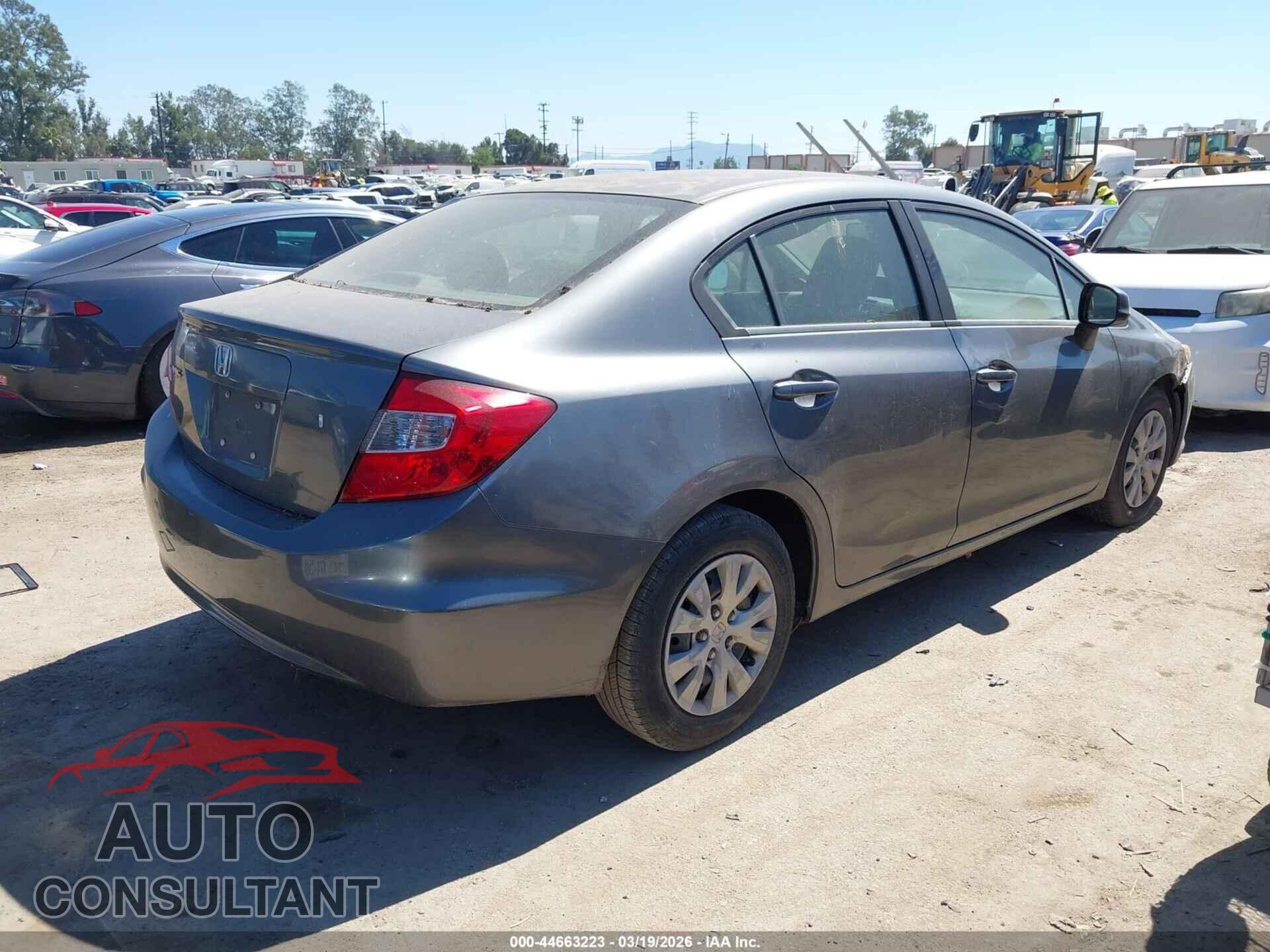 HONDA CIVIC 2012 - JHMFB2F54CS005390
