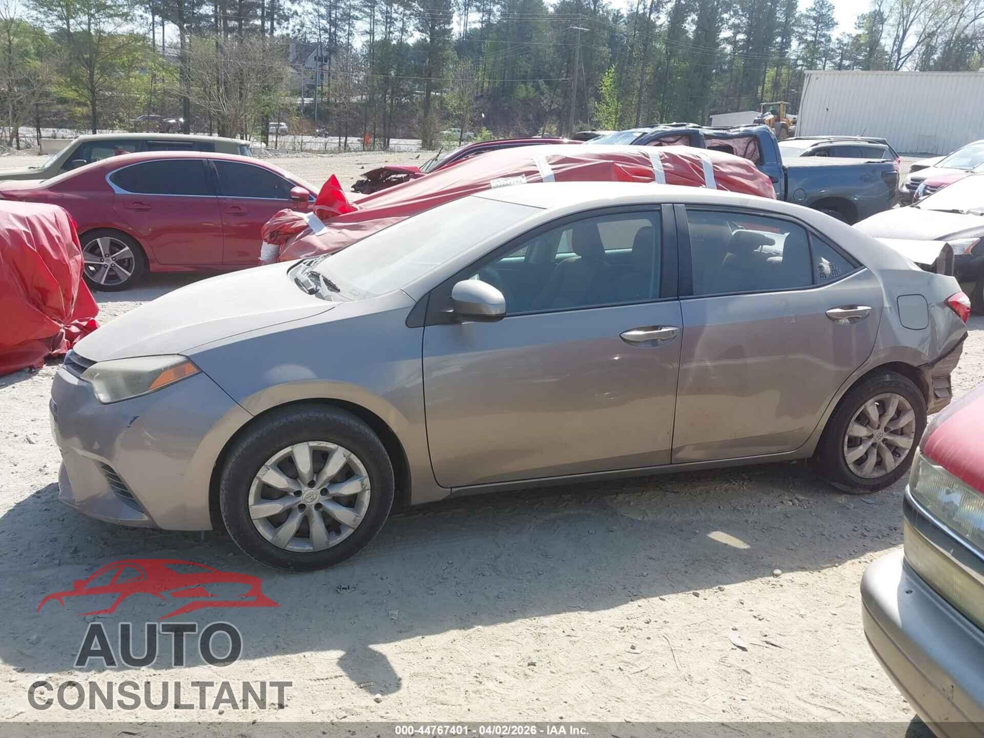 TOYOTA COROLLA 2015 - 2T1BURHE7FC242543
