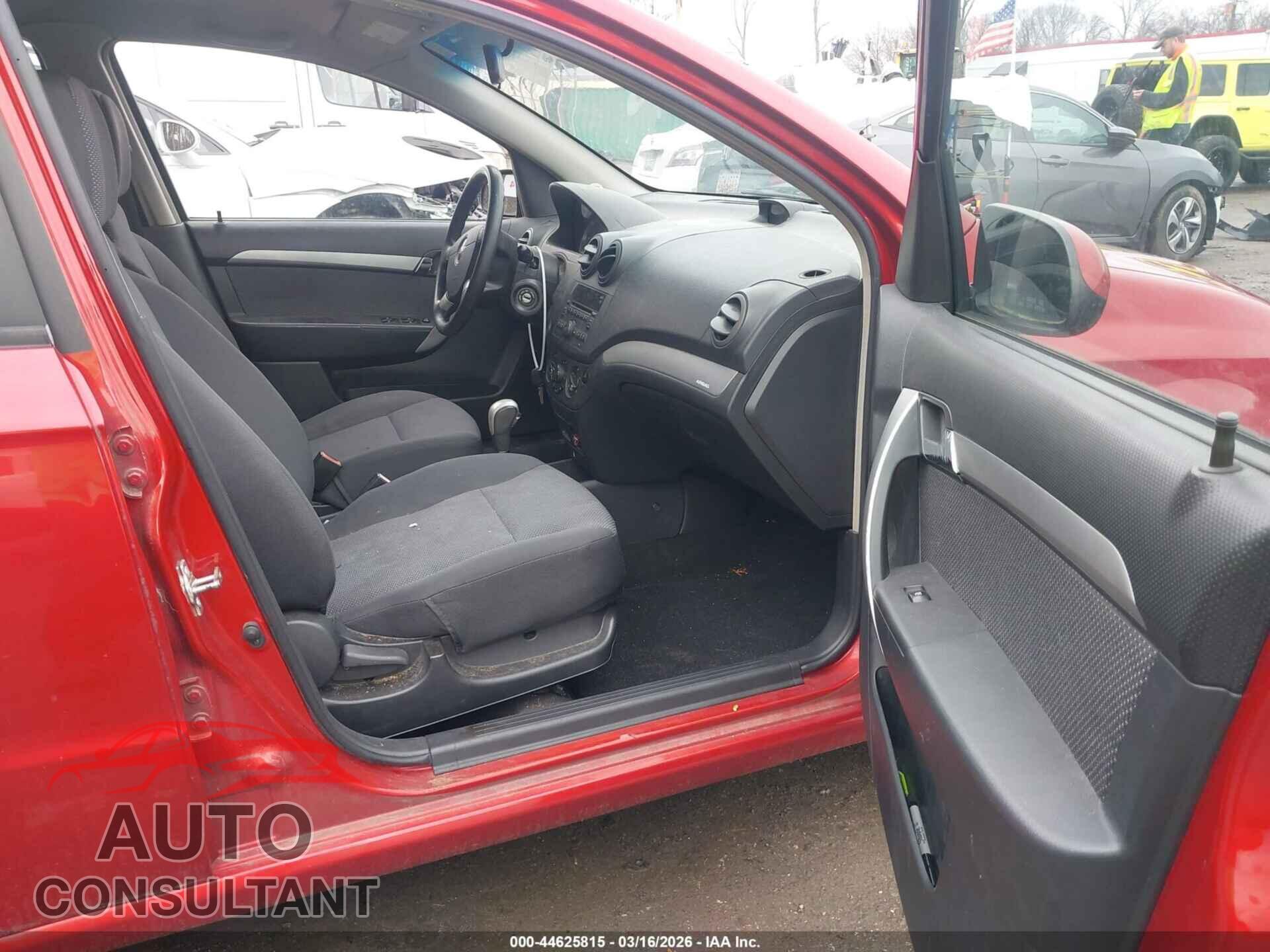 CHEVROLET AVEO 2011 - KL1TD5DE0BB132162