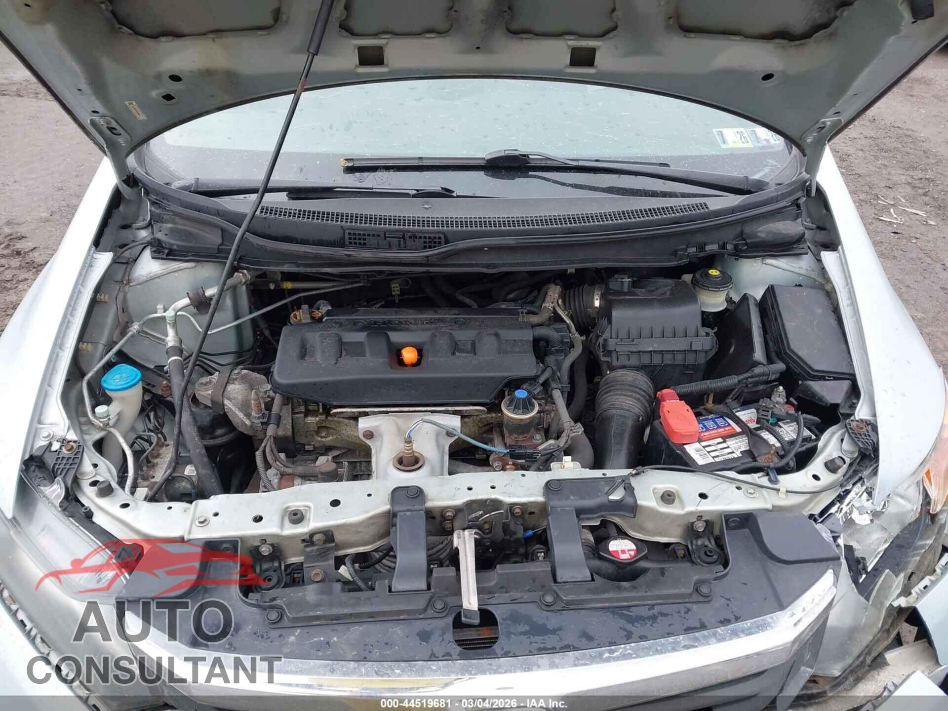 HONDA CIVIC 2012 - 19XFB2F56CE008828