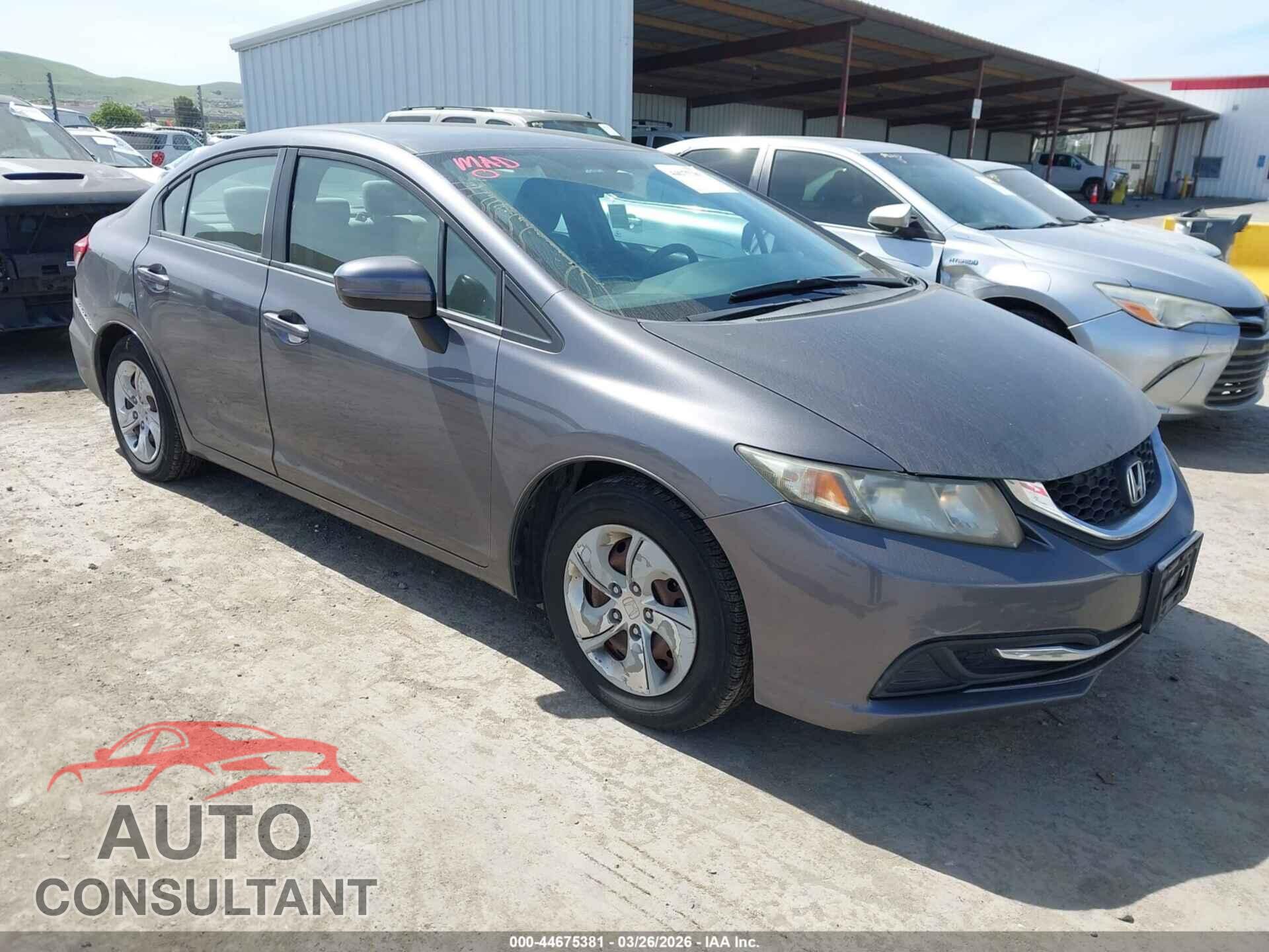 HONDA CIVIC 2014 - 19XFB2F50EE201978