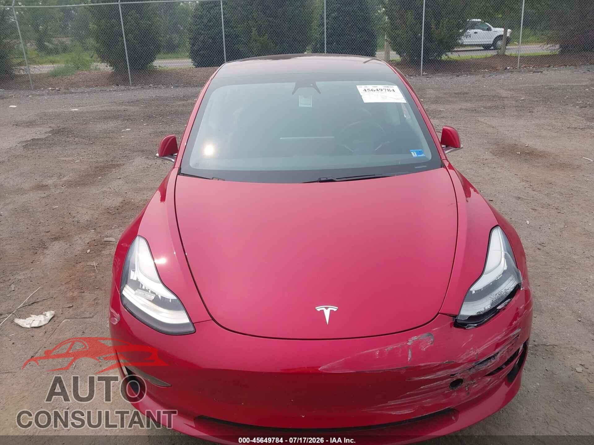 TESLA MODEL 3 2018 - 5YJ3E1EA6JF122970