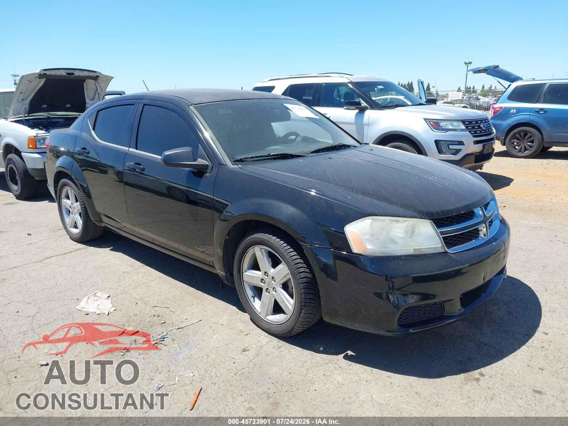 DODGE AVENGER 2013 - 1C3CDZAB9DN643675