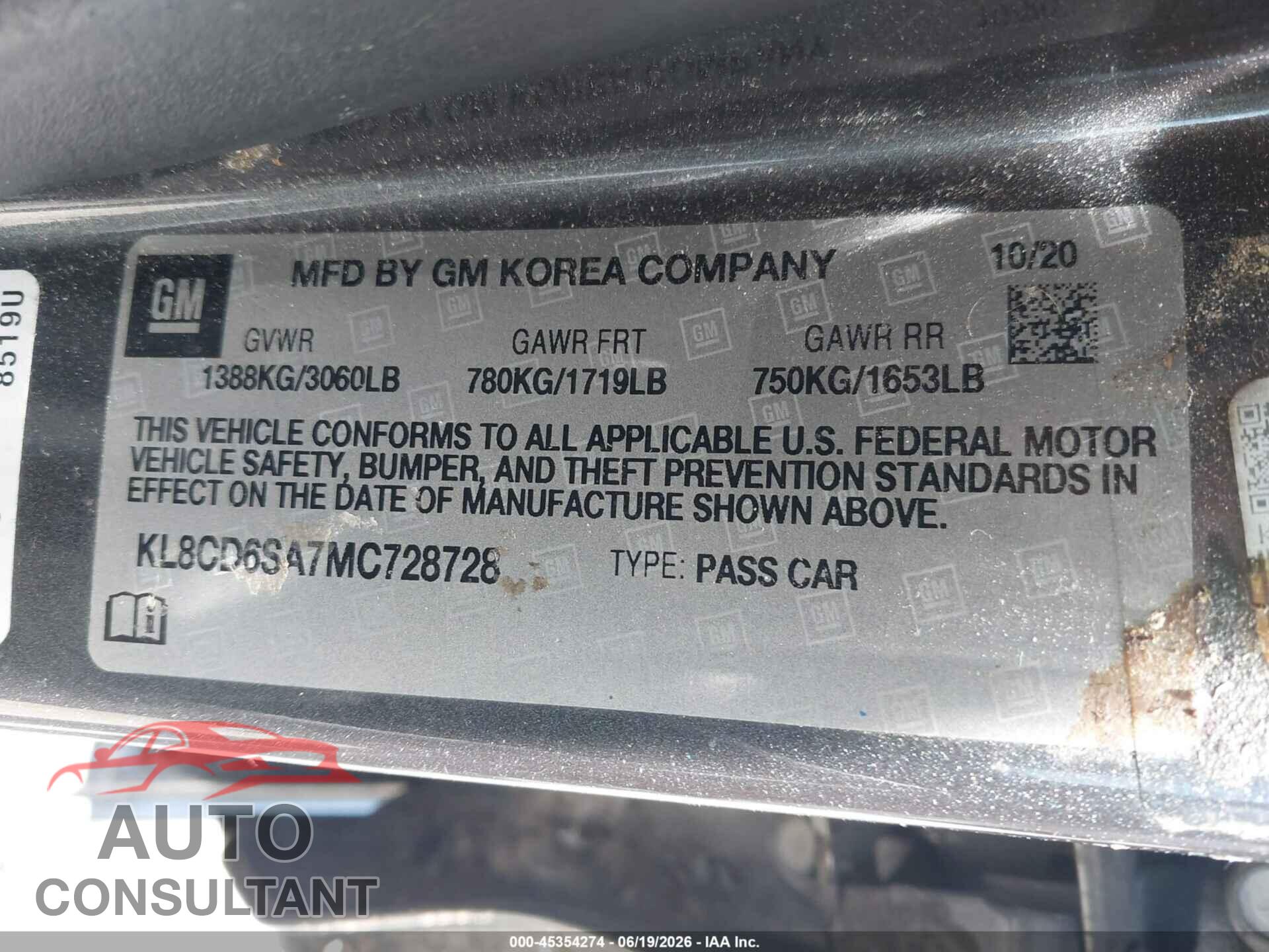 CHEVROLET SPARK 2021 - KL8CD6SA7MC728728