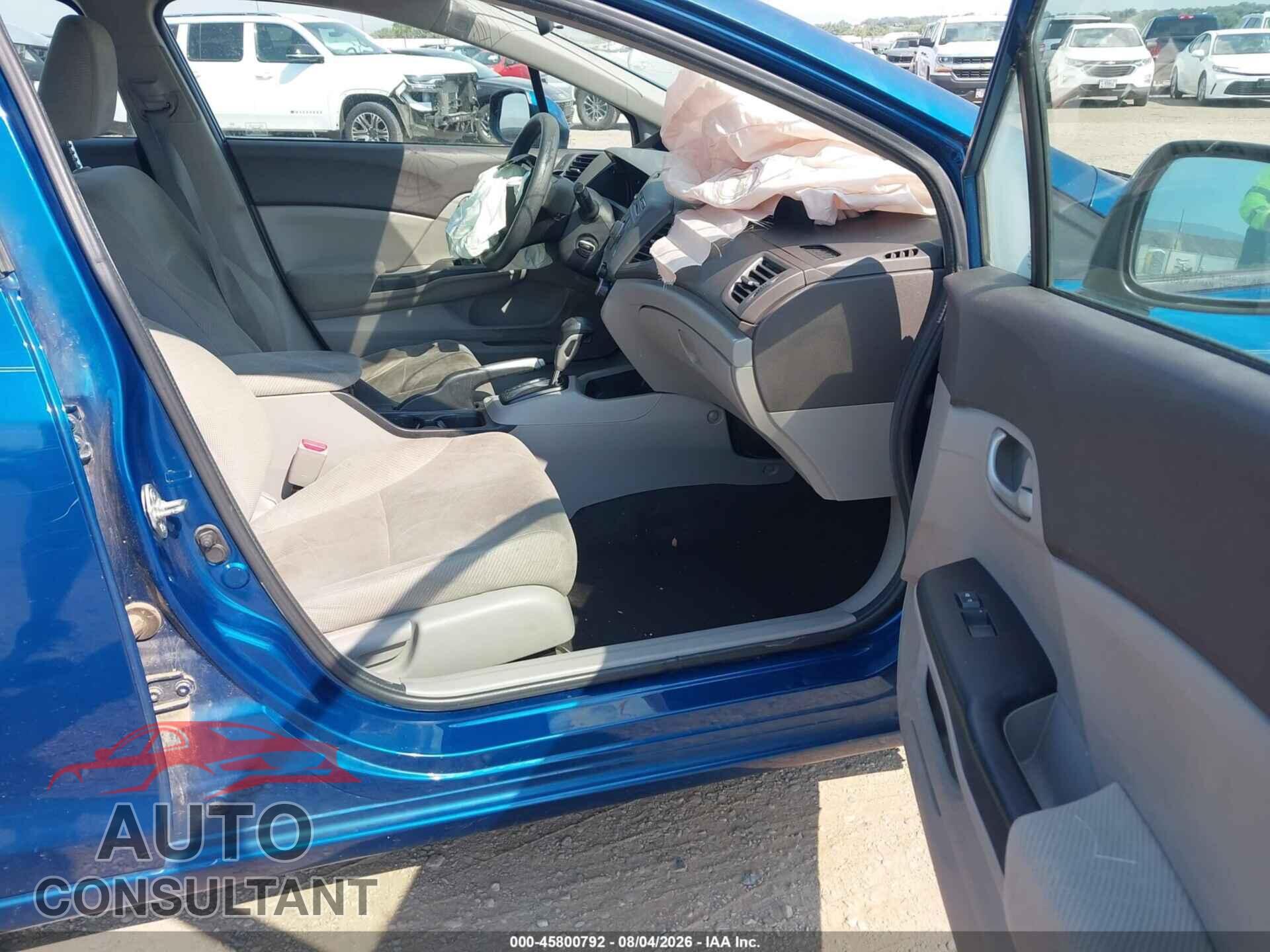 HONDA CIVIC 2012 - 19XFB2F52CE083235
