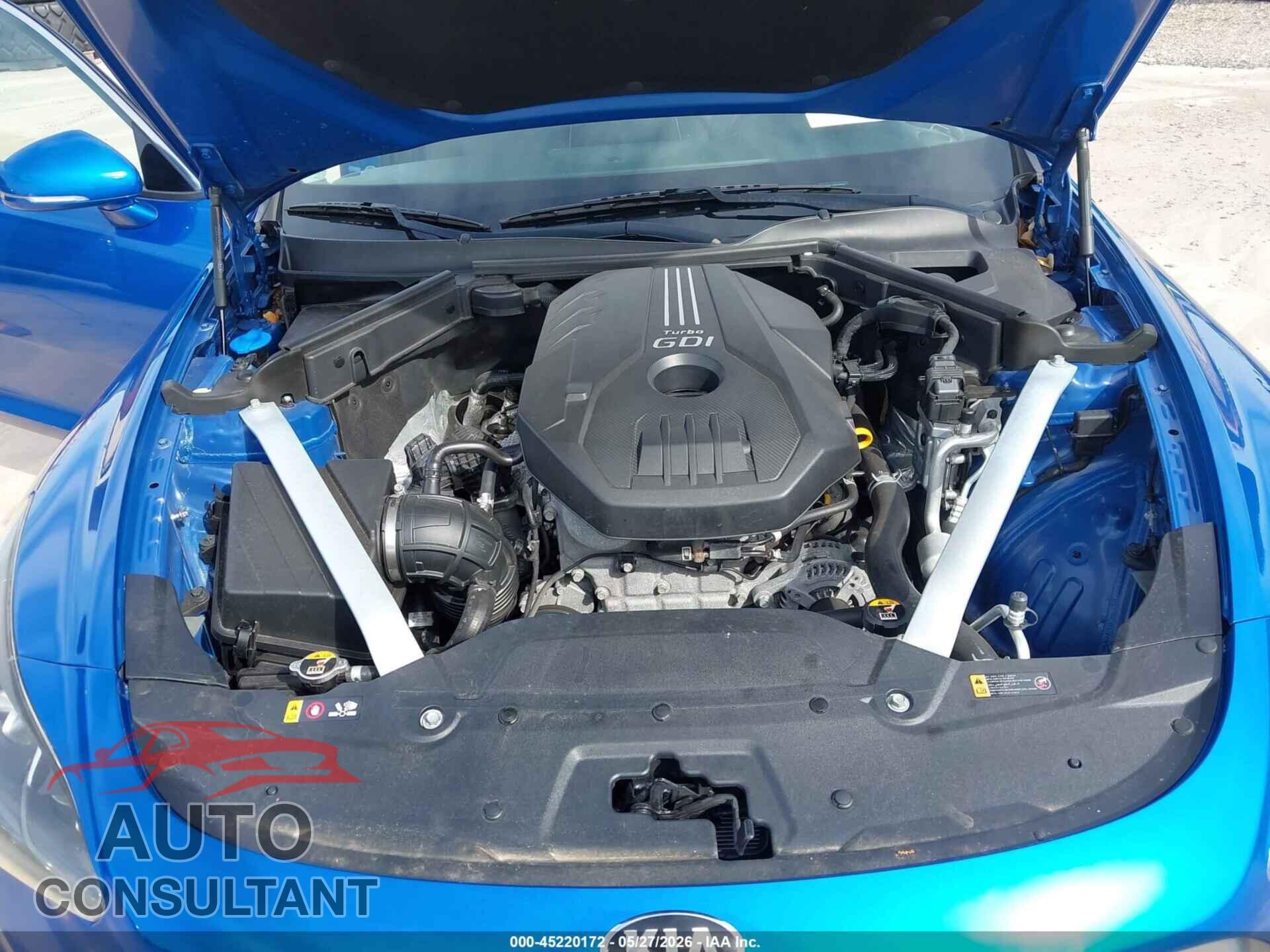 KIA STINGER 2019 - KNAE25LA6K6047645